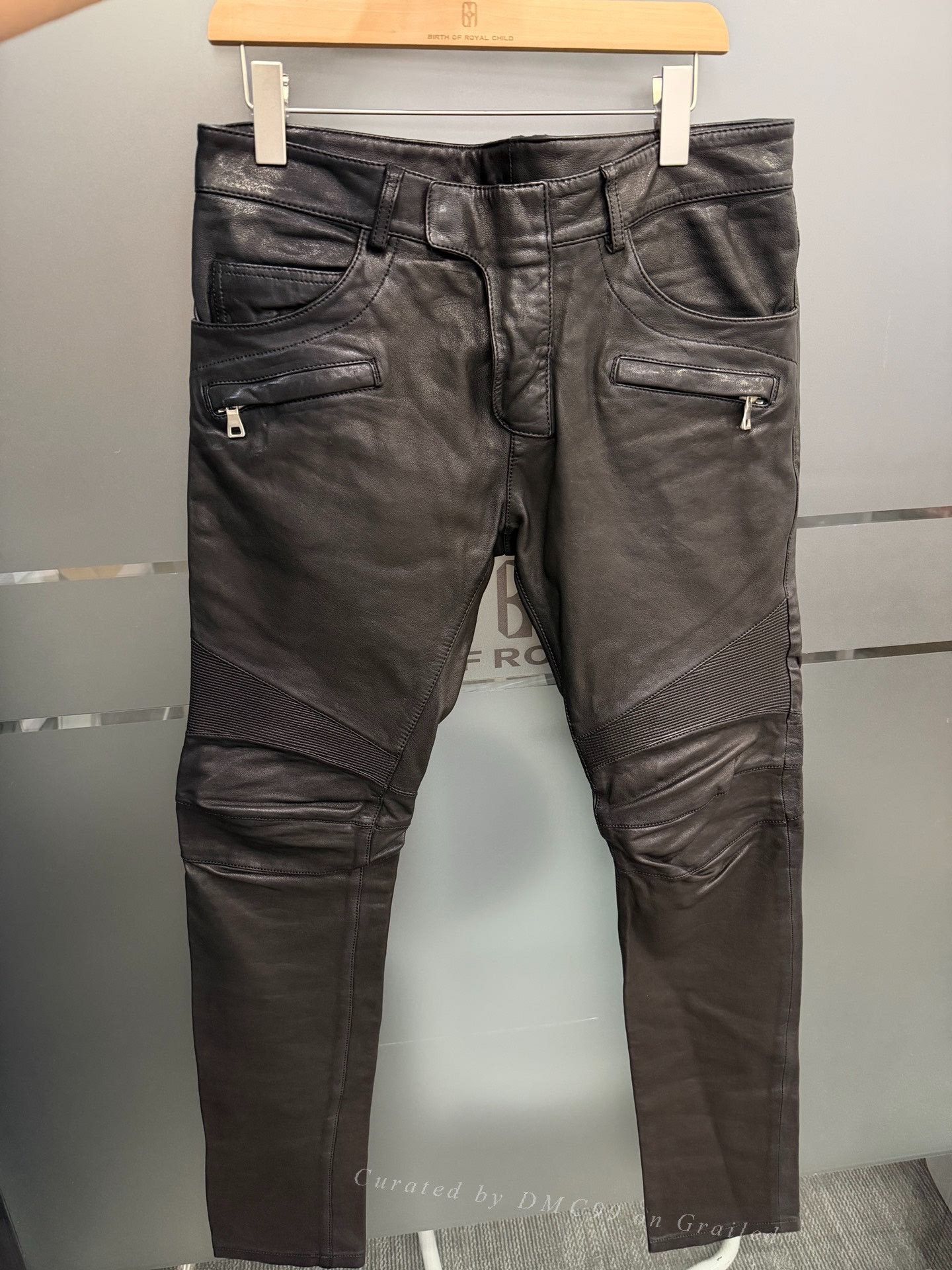 Balmain Balmain Biker Sheepskin Leather Pants Size US 32 / EU 48 - 1 Thumbnail