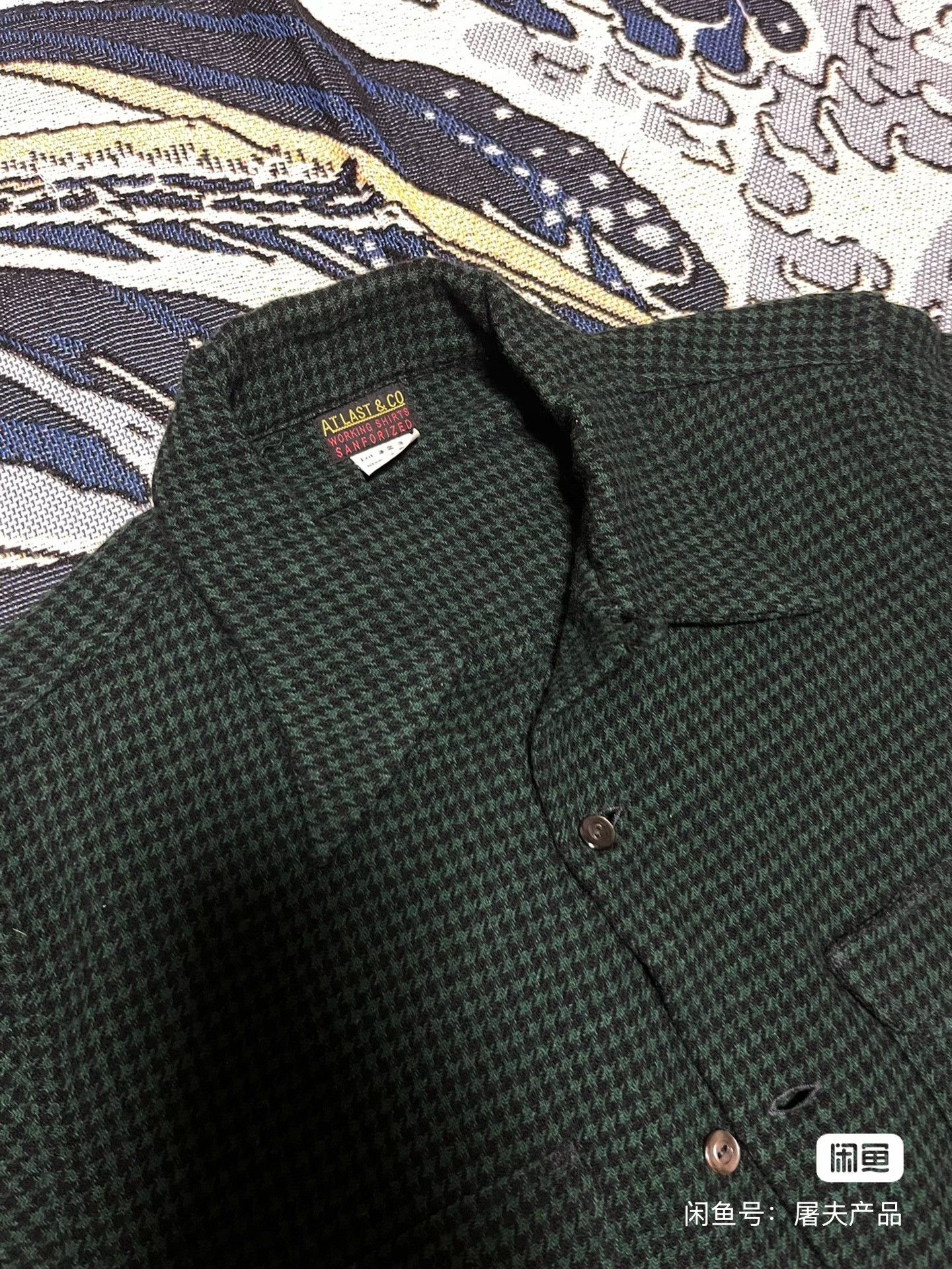 At Last & Co at last co Houndstooth Wool Shirt Size US M / EU 48-50 / 2 - 1 Thumbnail