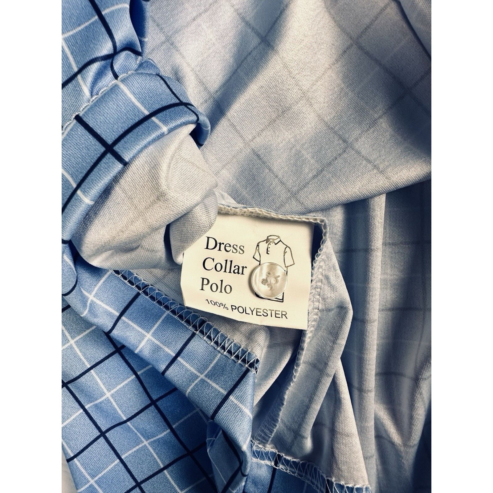 Other Collars & Co. Semi-Spread Collar Polo Shirt Blue Sz L Golf Size US L / EU 52-54 / 3 - 12 Thumbnail