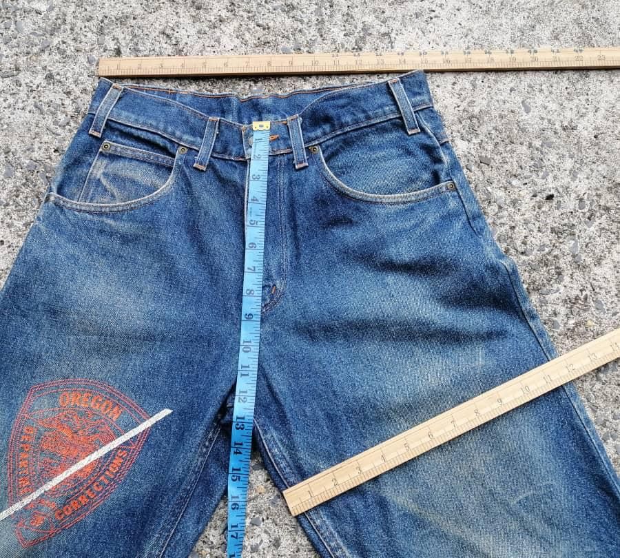 Handmade Prison Blues Oregon Department Of Corrections Denim Jeans Size US 30 / EU 46 - 5 Thumbnail
