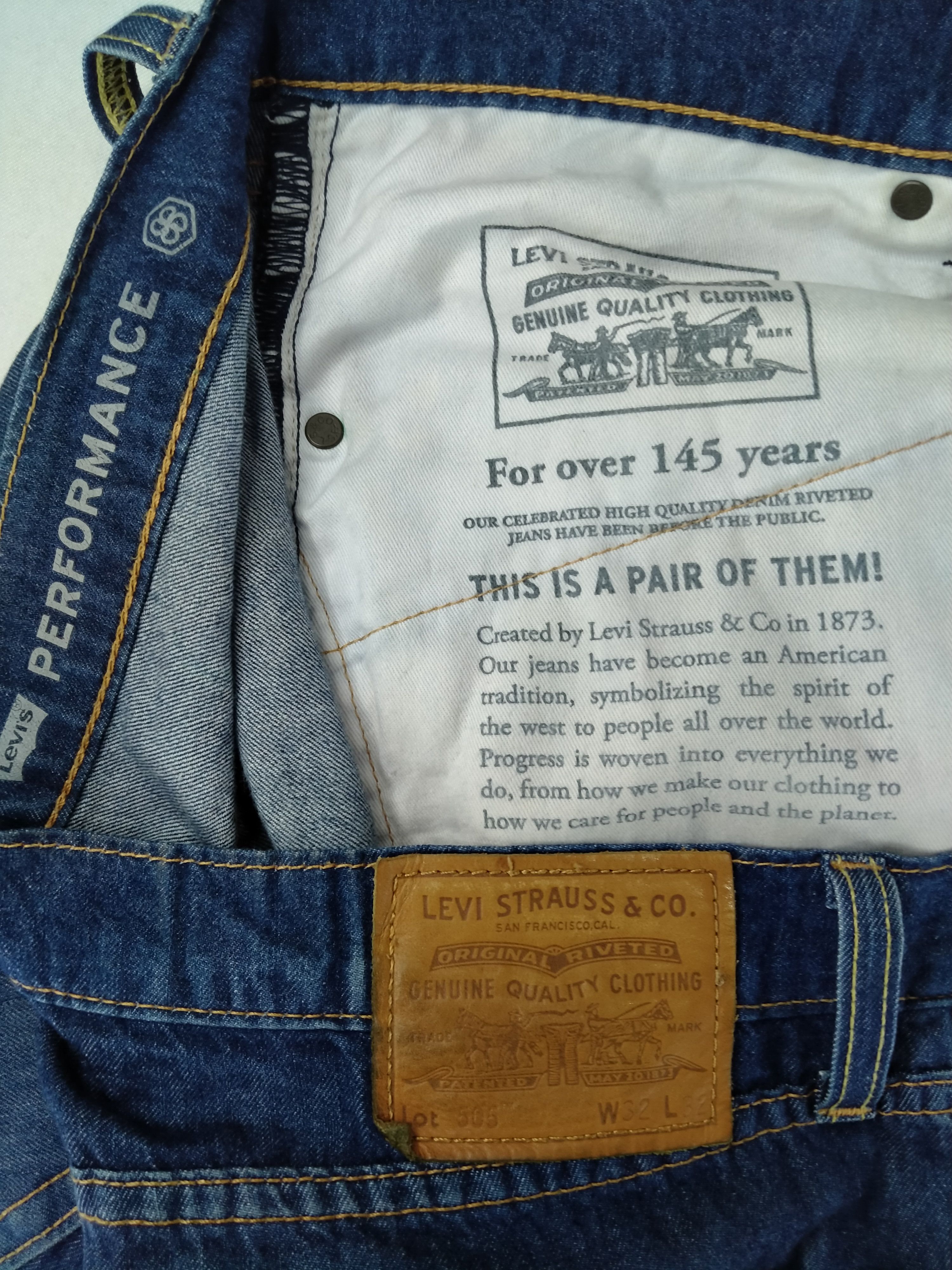 Levi's Blue Vintage Levi's 505 Denim 33x26 -JN196 Size US 33 - 9 Thumbnail