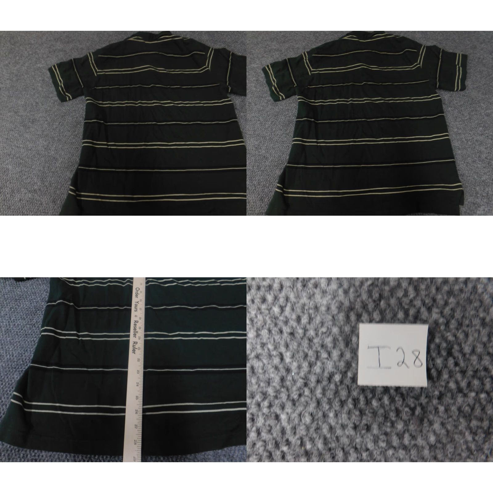 Izod Izod Polo Shirt Mens M Green Striped Knit Cotton Regular Short Sleeve Collared Golf Classic Stretch Vintage: No (but keep original rules) Size US M / EU 48-50 / 2 - 8 Thumbnail