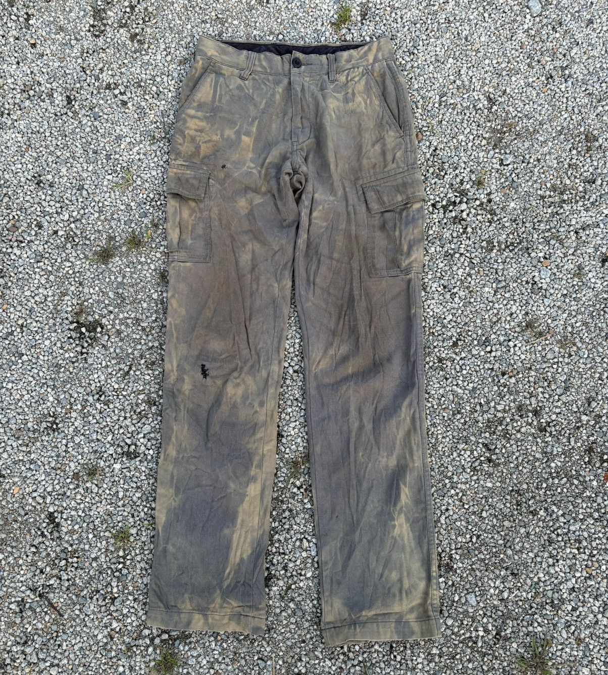 Japanese Brand × John Elliott Vintage Tie Dye Acid Wash Cargo Pants John Elliott Style Size US 29 - 5 Thumbnail