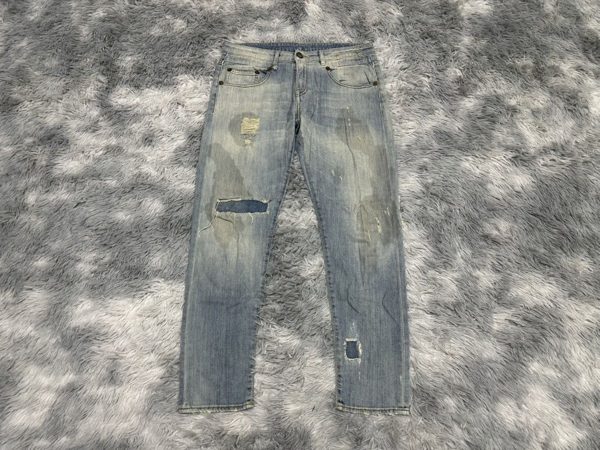 R13 🔥R13 Boy Skinny Denim Distressed Patchwork Size US 31 - 1 Thumbnail