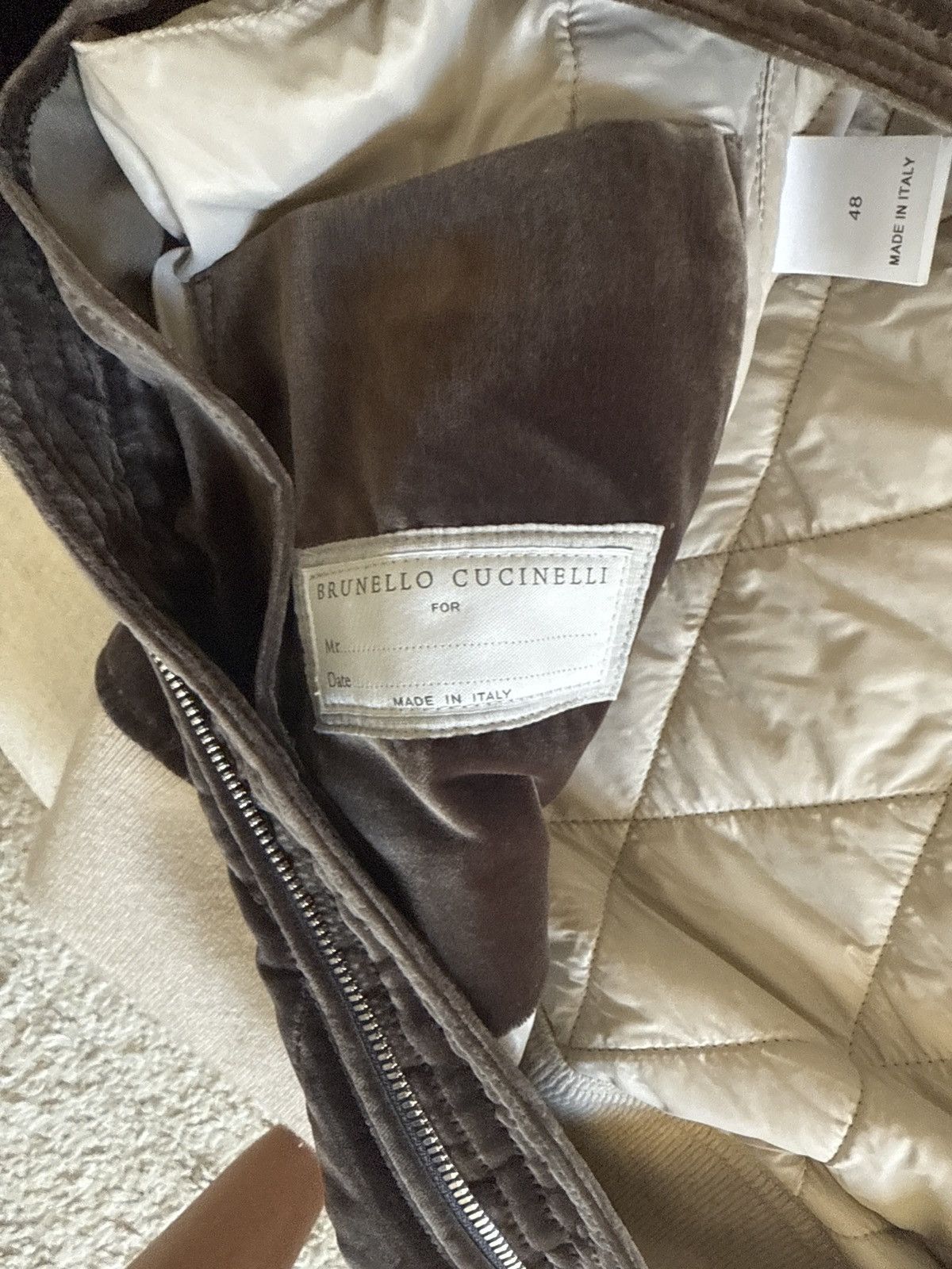 Brunello Cucinelli Brunello cucinelli Brown quilted bomber Size US S / EU 44-46 / 1 - 10 Thumbnail