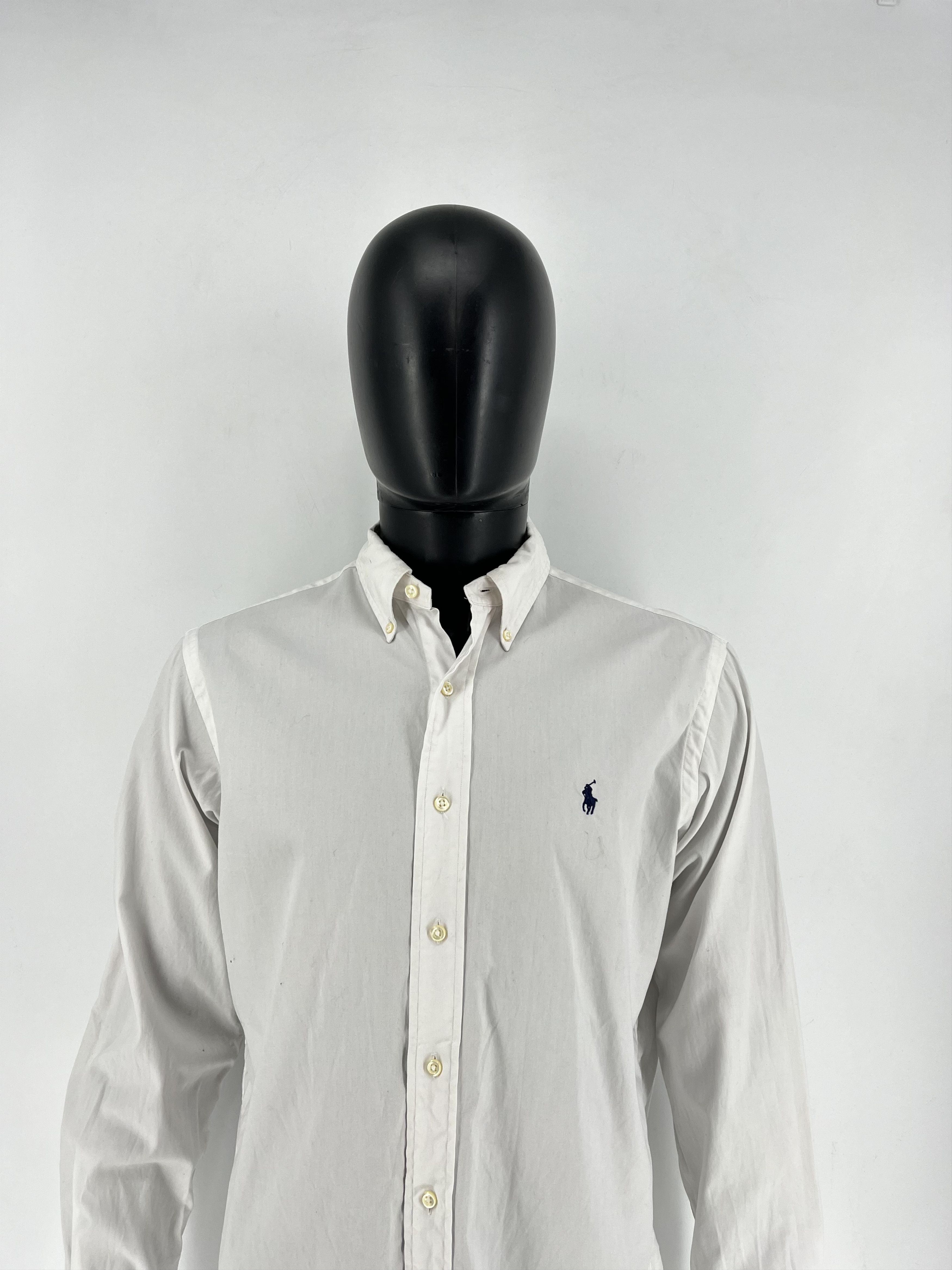 Polo Ralph Lauren × Ralph Lauren × Vintage Vintage White Shirt Polo Ralph Lauren Size XL Rare Size US XL / EU 56 / 4 - 1 Thumbnail