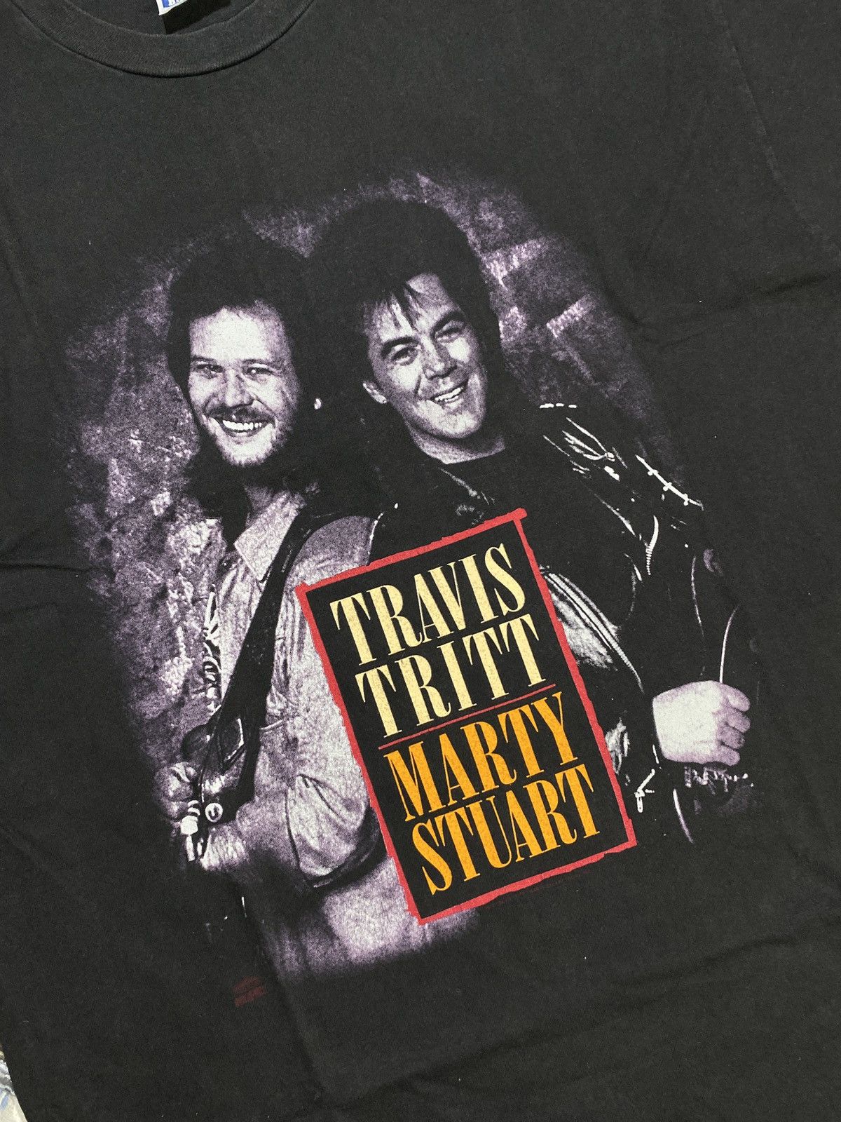 Vintage 90s Travis Tritt & Marty Stuart No Hats Tour cr 1992 Size US XL / EU 56 / 4 - 2 Thumbnail