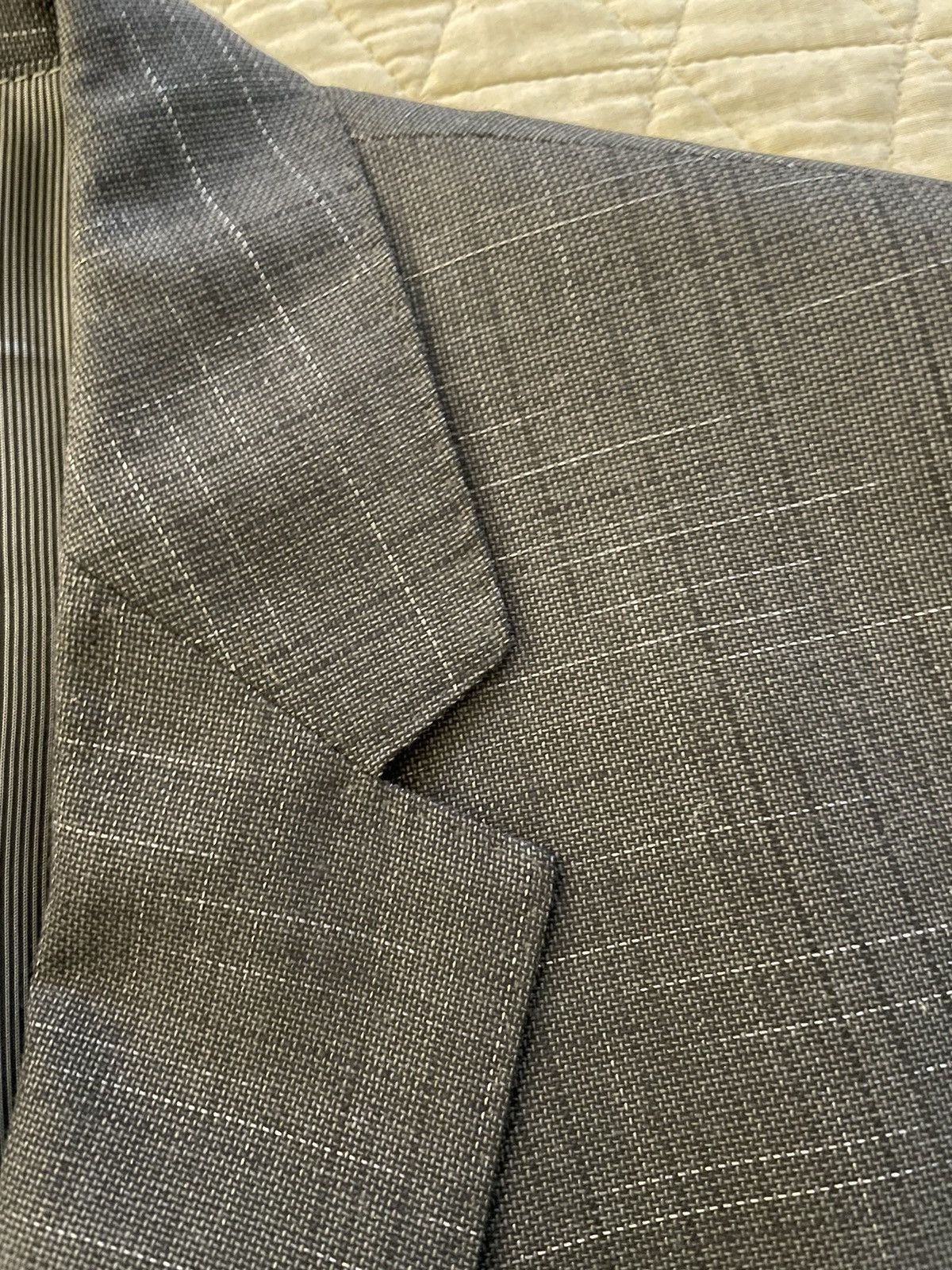 Hugo Boss Huge3/Genius2 Wool and Silk Finely Textured Fleck Suit Size 46R - 6 Thumbnail