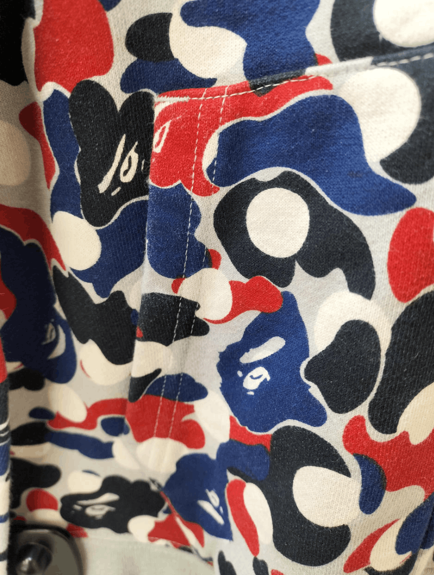 Bape RARE Bape Multi Camo full zip hoodie Size US S / EU 44-46 / 1 - 9 Thumbnail