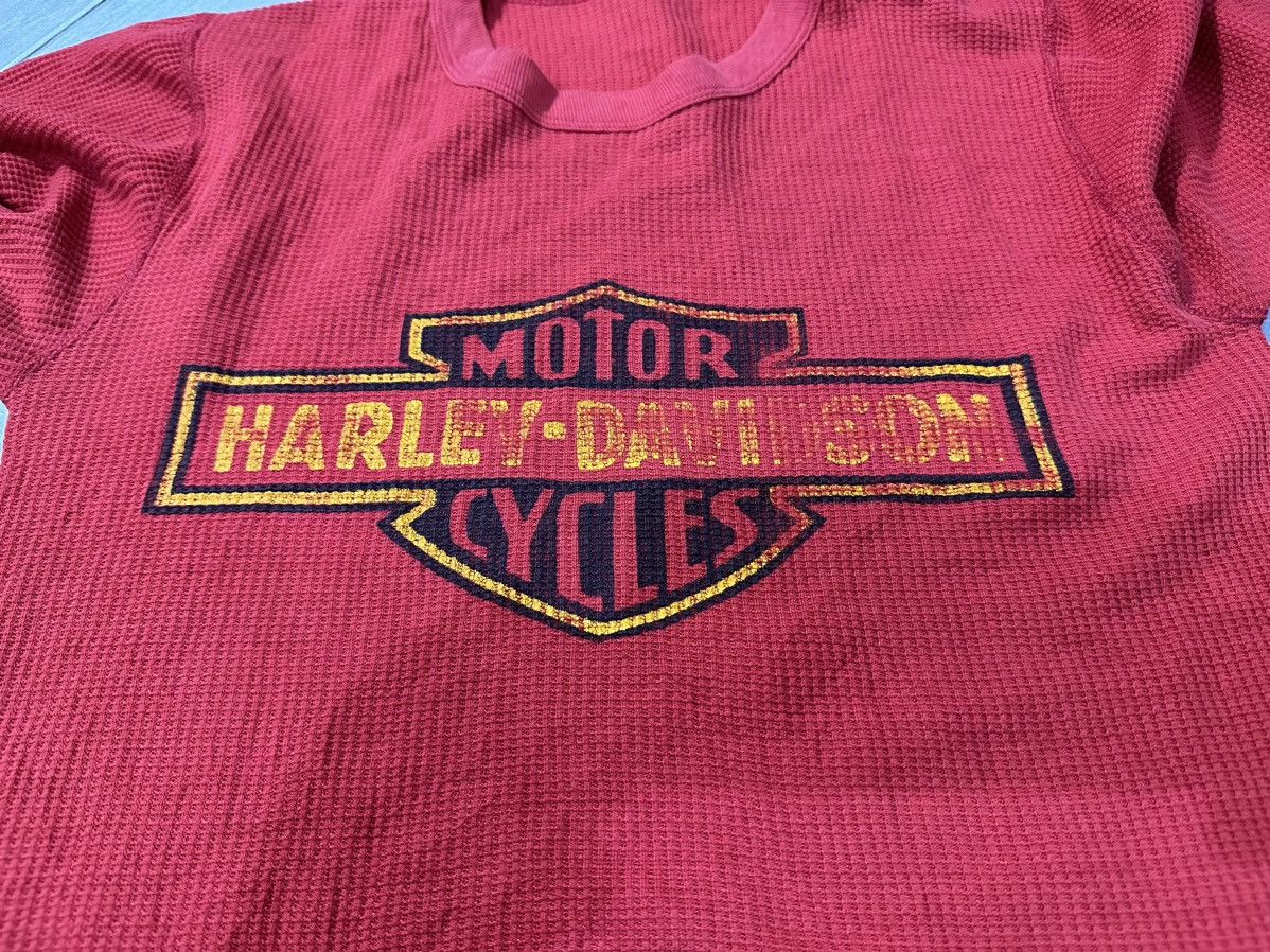 Harley Davidson Vintage Rare 80’s Harley Davidson Thermal LongSleeve T-Shirt Size US M / EU 48-50 / 2 - 5 Thumbnail