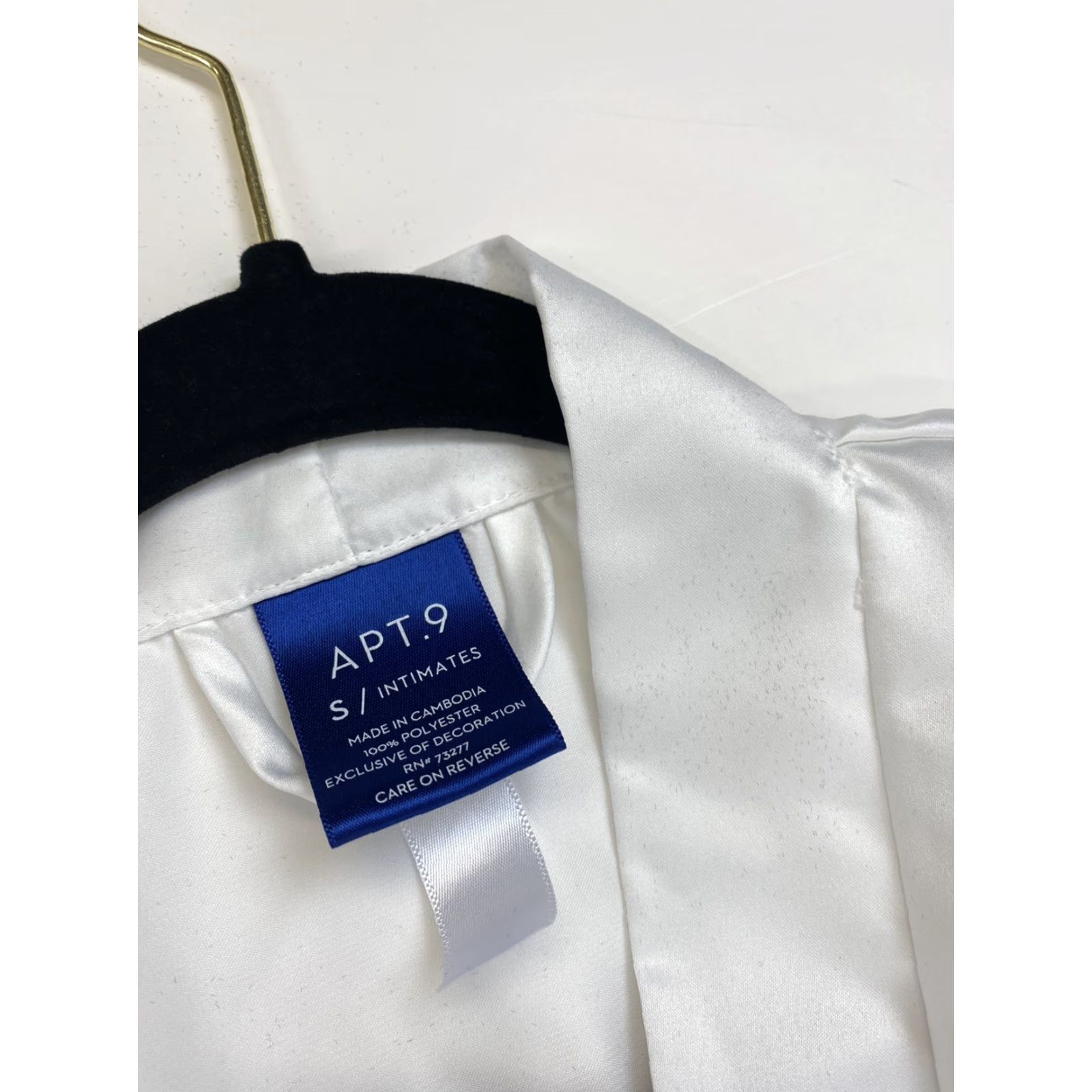 Apt. 9 Apt. 9 Robe Womens S White Wedding Mrs. Womens S White Wedding Apt. 9 Robe Size ONE SIZE - 3 Thumbnail