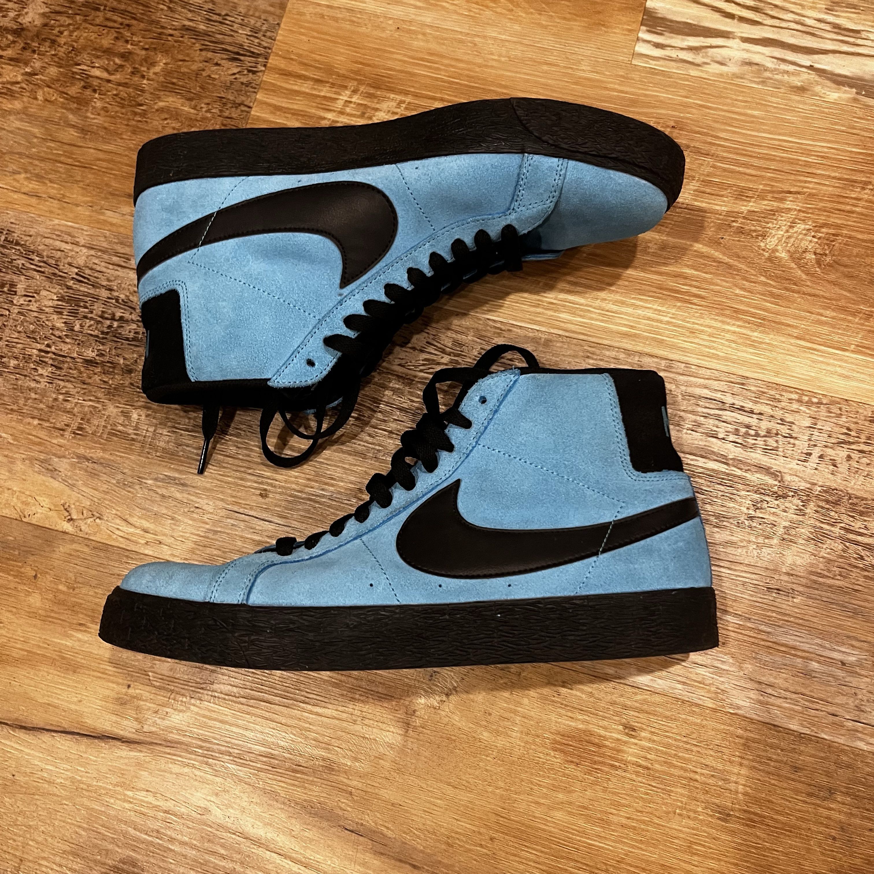 Nike Nike SB Blazer High Baltic Blue Suede Size US 10 / EU 43 - 3 Thumbnail