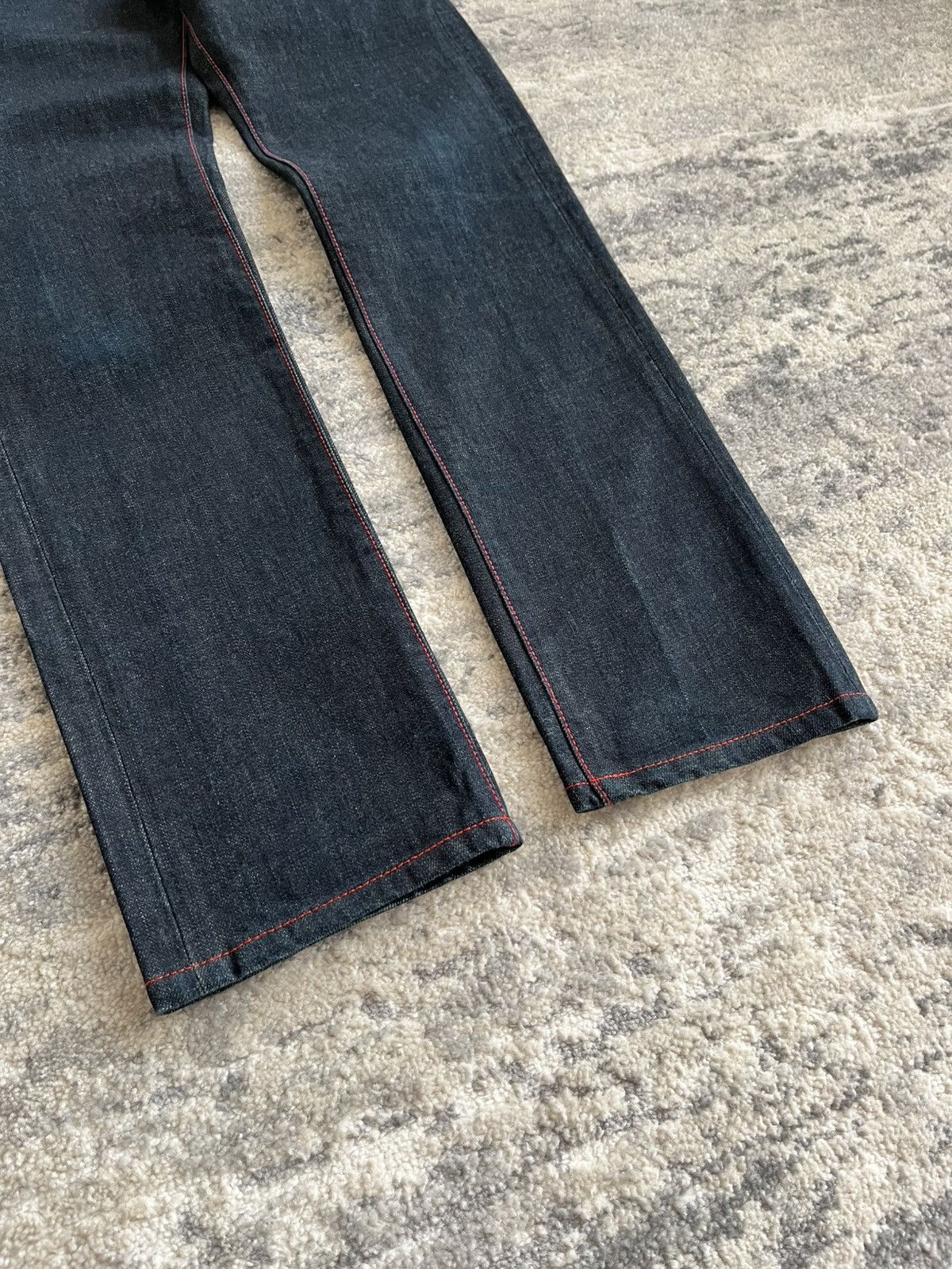 Dior dior homme ss13 red stitch denim Size US 29 - 6 Thumbnail