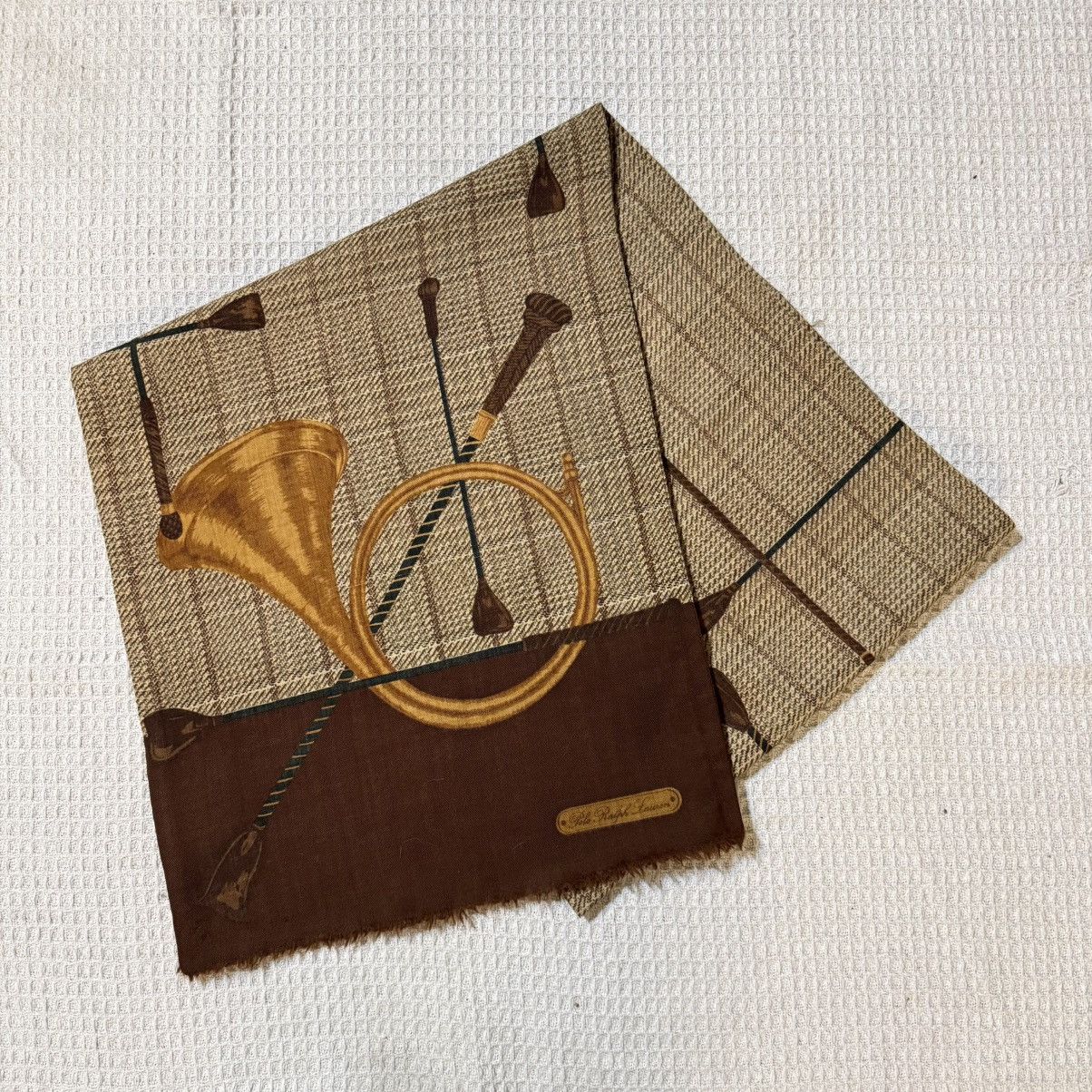 Polo Ralph Lauren Rare Polo Ralph Lauren Hunting Horn Plaid 90s Scarf Japan Size ONE SIZE - 1 Thumbnail