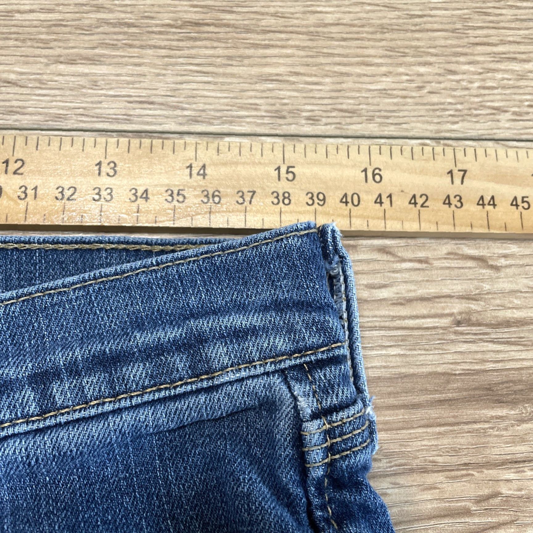 Vintage VINTAGE C.E. Schmidt Women's Jeans Size 8x32 Blue Denim Stretch Utility Straight Size 30" / US 8 / IT 44 - 4 Thumbnail