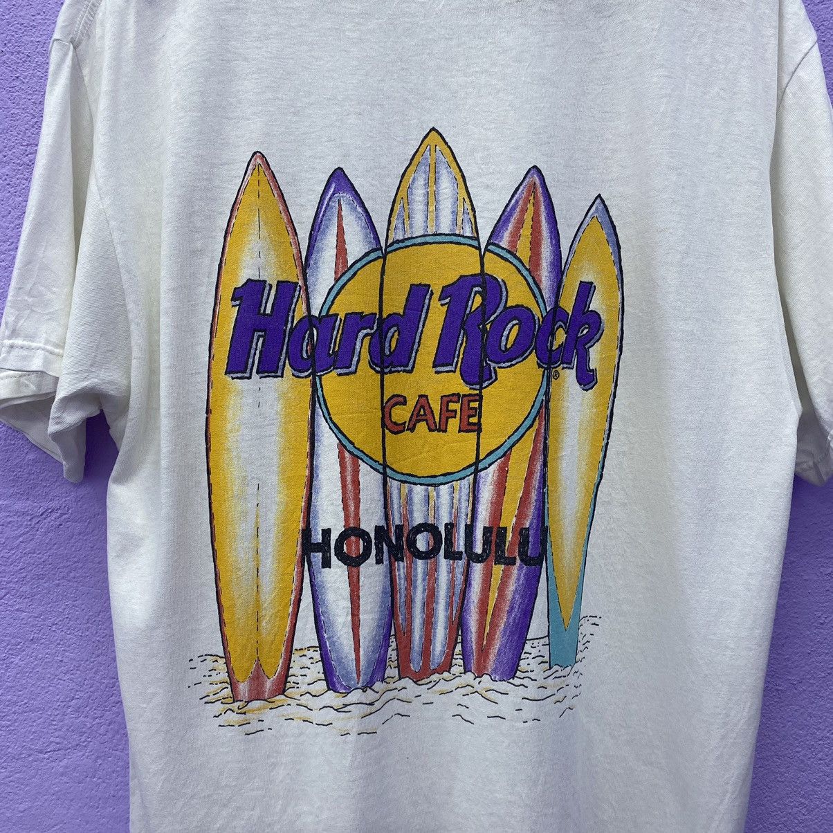 Hard Rock Cafe × Vintage Vintage Hardrock Honolulu Crazy Distressed Tee Size US L / EU 52-54 / 3 - 3 Thumbnail