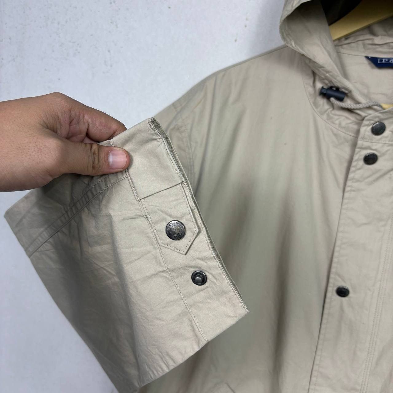 Polo Ralph Lauren Vtg Polo Ralph Lauren Naigai Japan Hooded Jacket Beige 170 Size US M / EU 48-50 / 2 - 6 Thumbnail