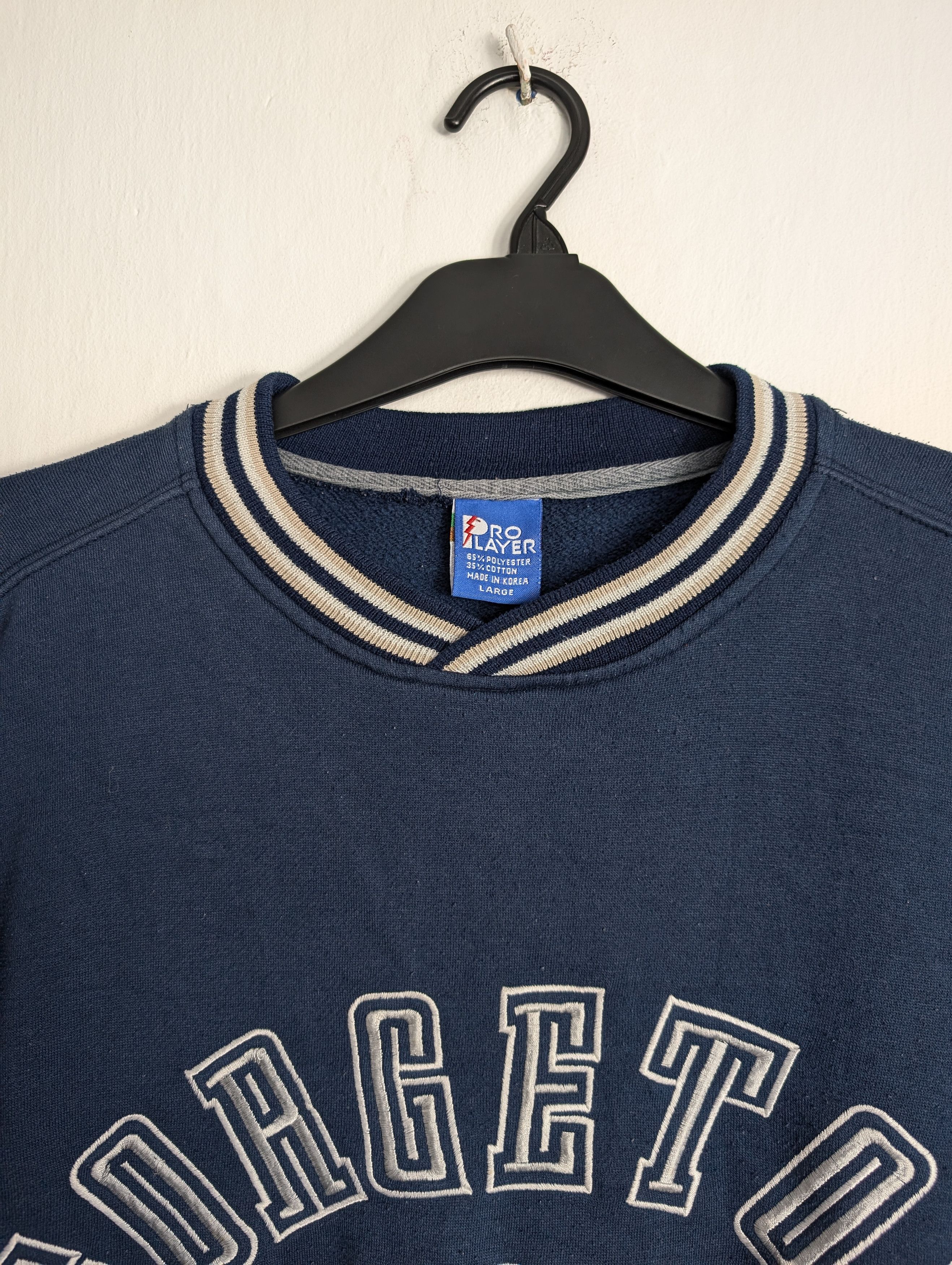 Pro Player Vintage Georgetown Hoyas Pro Player Sweatshirt NCAA Size US L / EU 52-54 / 3 - 3 Thumbnail
