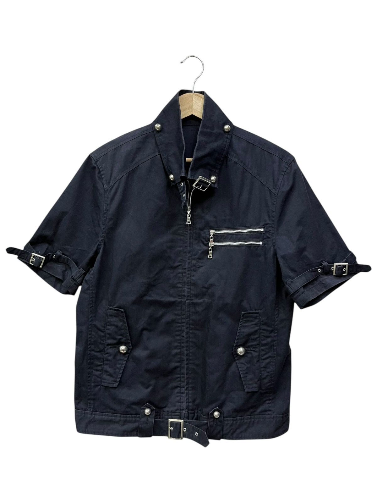semanticdesign Semantic Design Punk Bondage Zipper Short Sleeve Shirt Japan Size US S / EU 44-46 / 1 - 2 Thumbnail