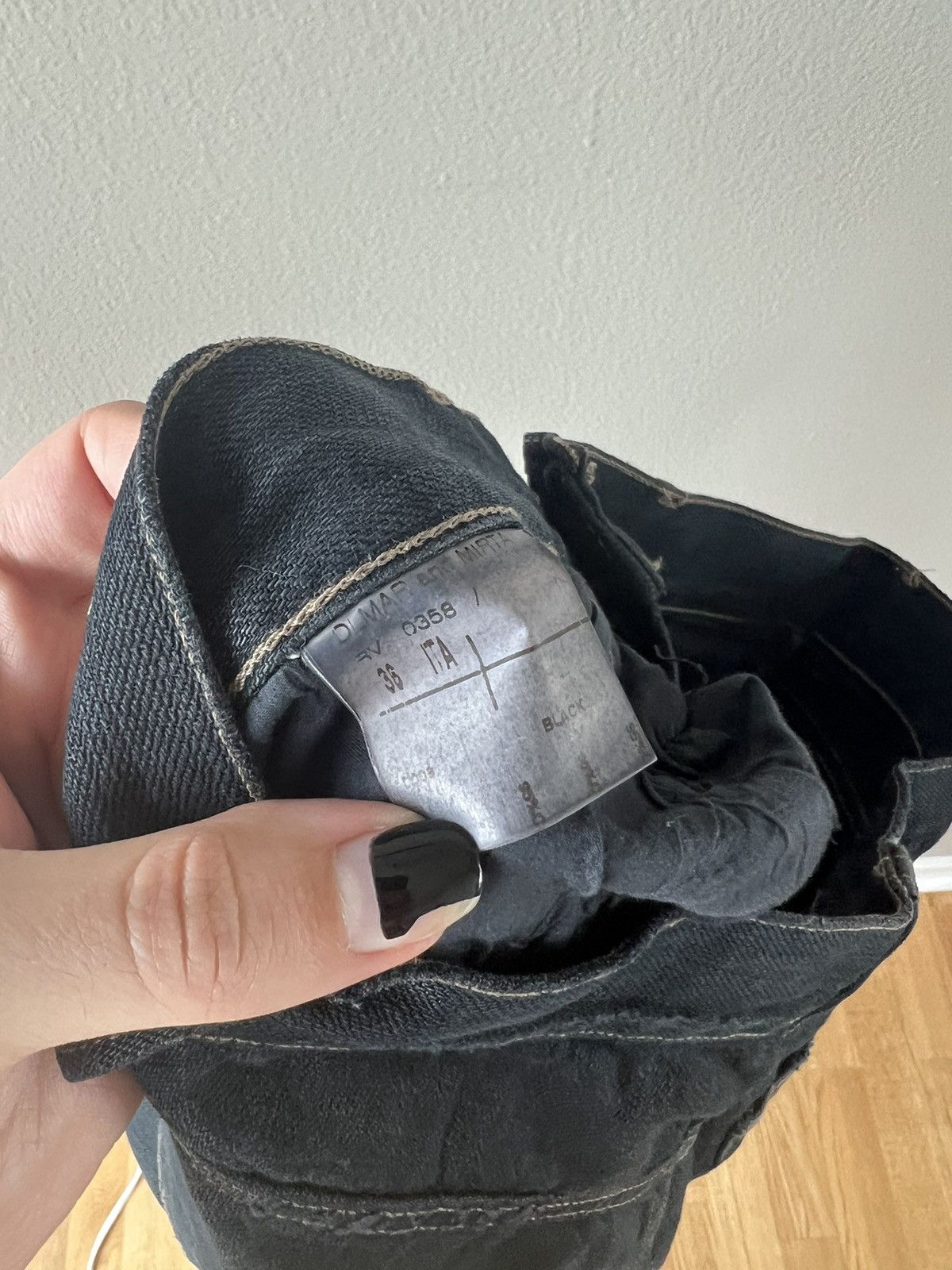 Revillon AW04 Cropped Cashmere-Blend Jeans Size 26" / US 2 / IT 38 - 6 Thumbnail