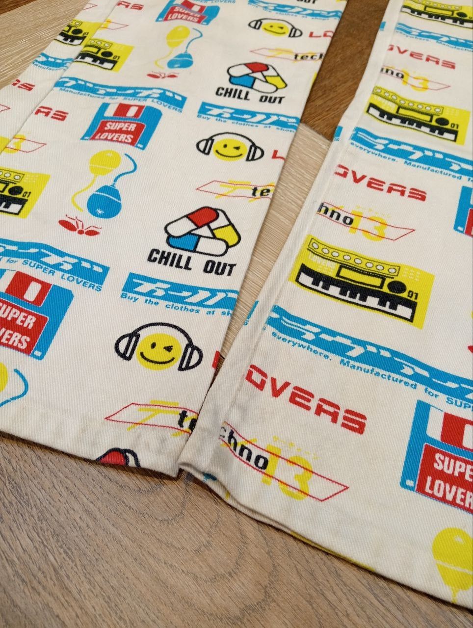 Super Lovers VINTAGE SUPER LOVERS OVERPRINT PANTS Size US 28 / EU 44 - 4 Thumbnail