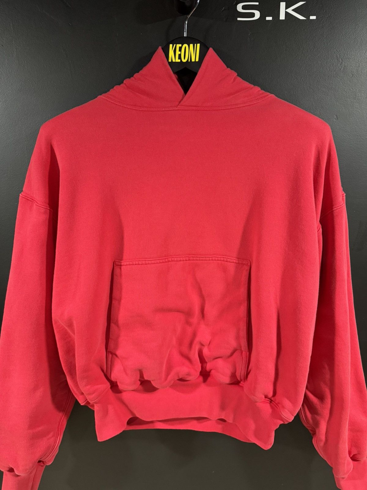 Gap × Yeezy Yeezy Gap Kanye West Ye Red Double Layered Perfect Hoodie M Size US M / EU 48-50 / 2 - 2 Thumbnail