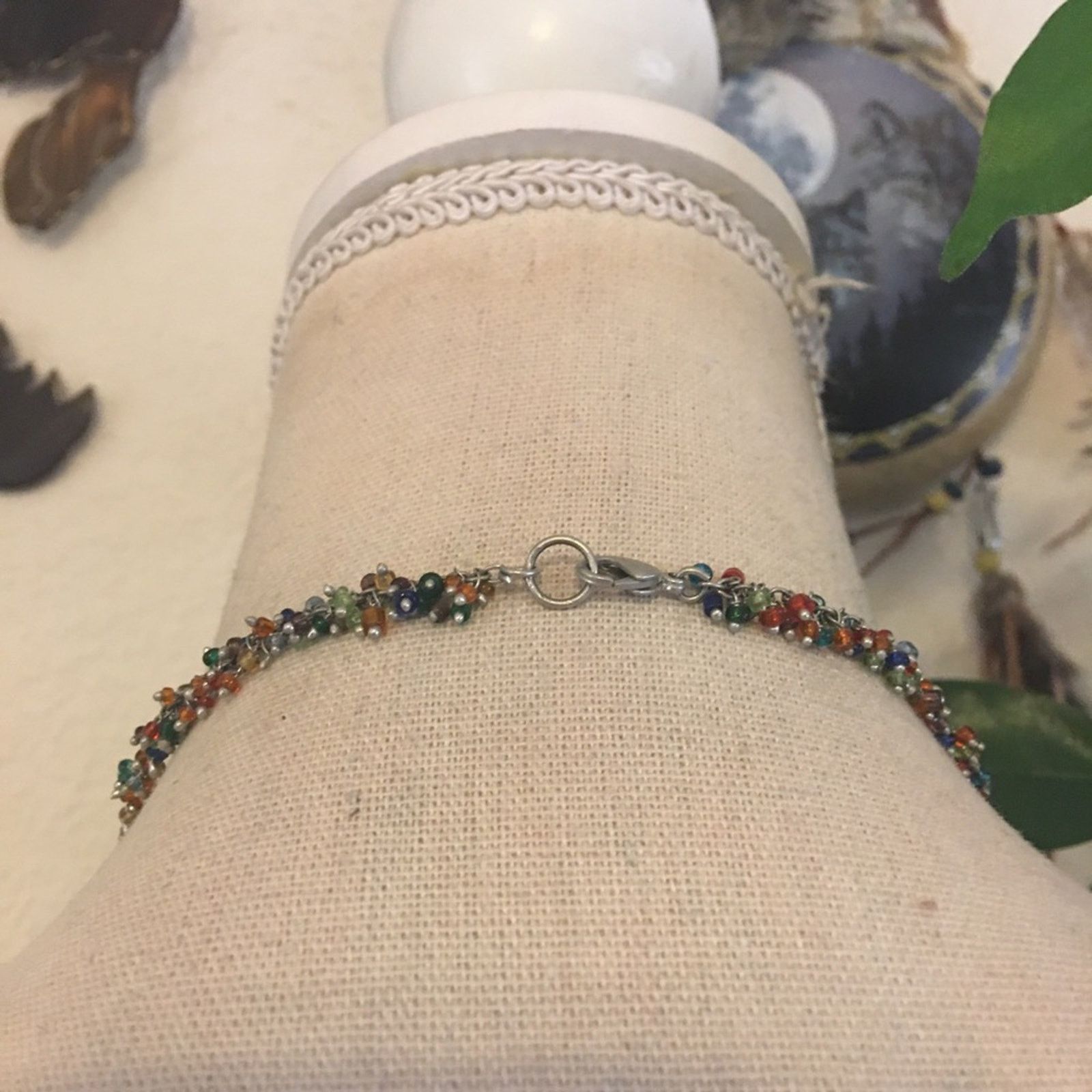 Jewelry Colorful wired seed bead choker necklace Size ONE SIZE - 5 Thumbnail