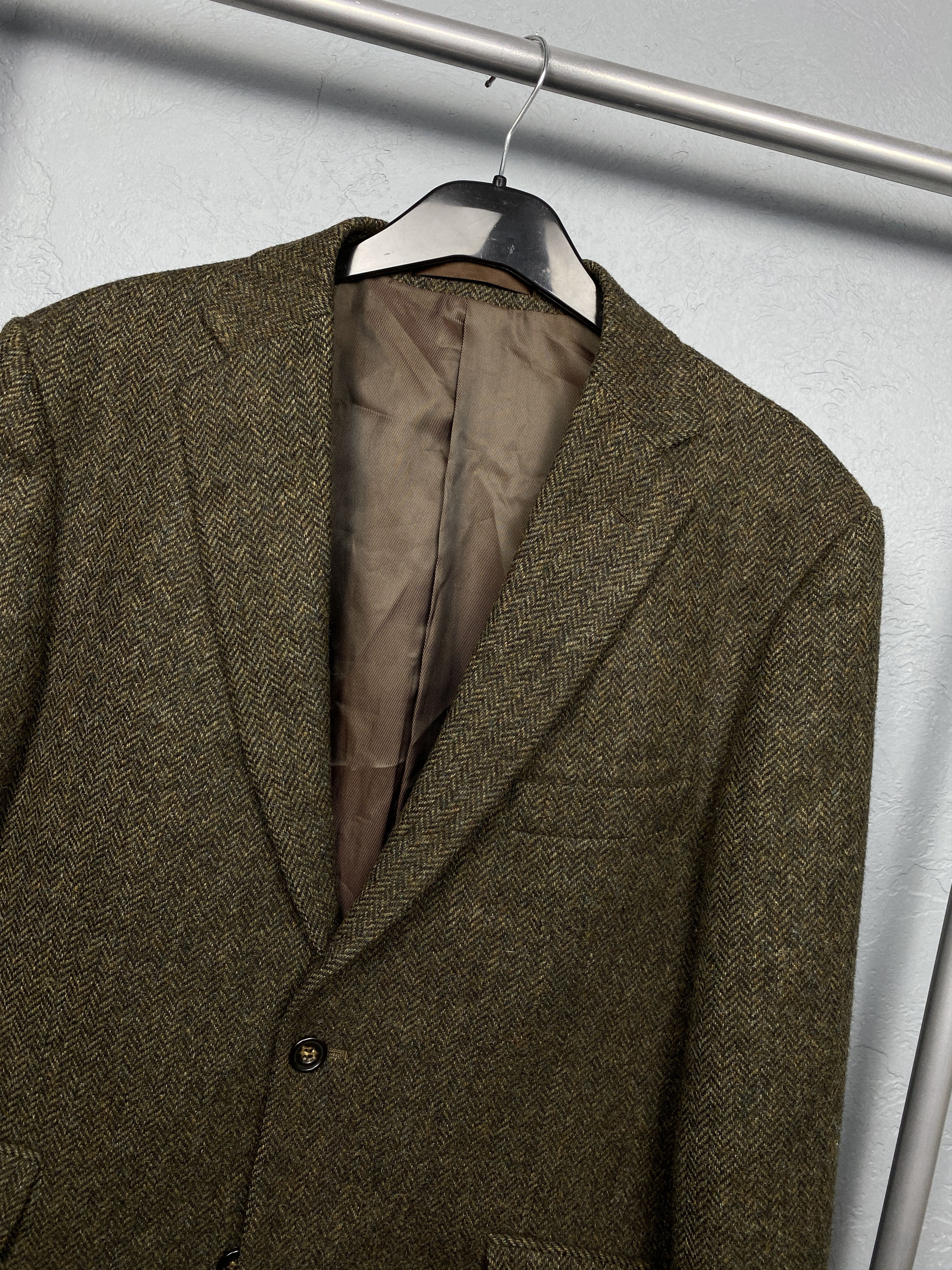 Vintage M&S Sartorial Mens Wool Tweed Blazer Jacket Size US L / EU 52-54 / 3 - 2 Thumbnail