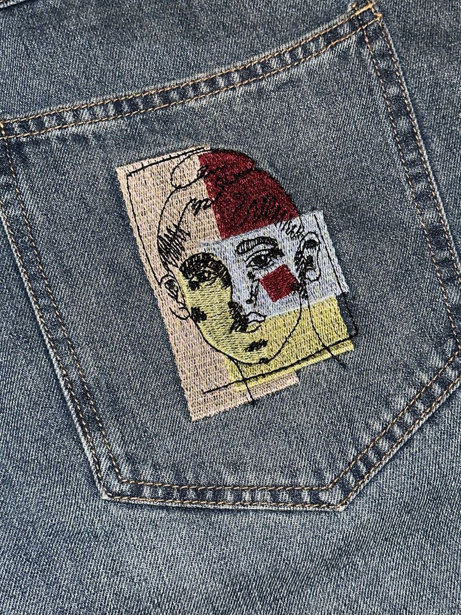 KidSuper KID SUPER Kidsuper Face Patchwork Baggy Jorts Shorts Medium Size US 34 / EU 50 - 11 Thumbnail