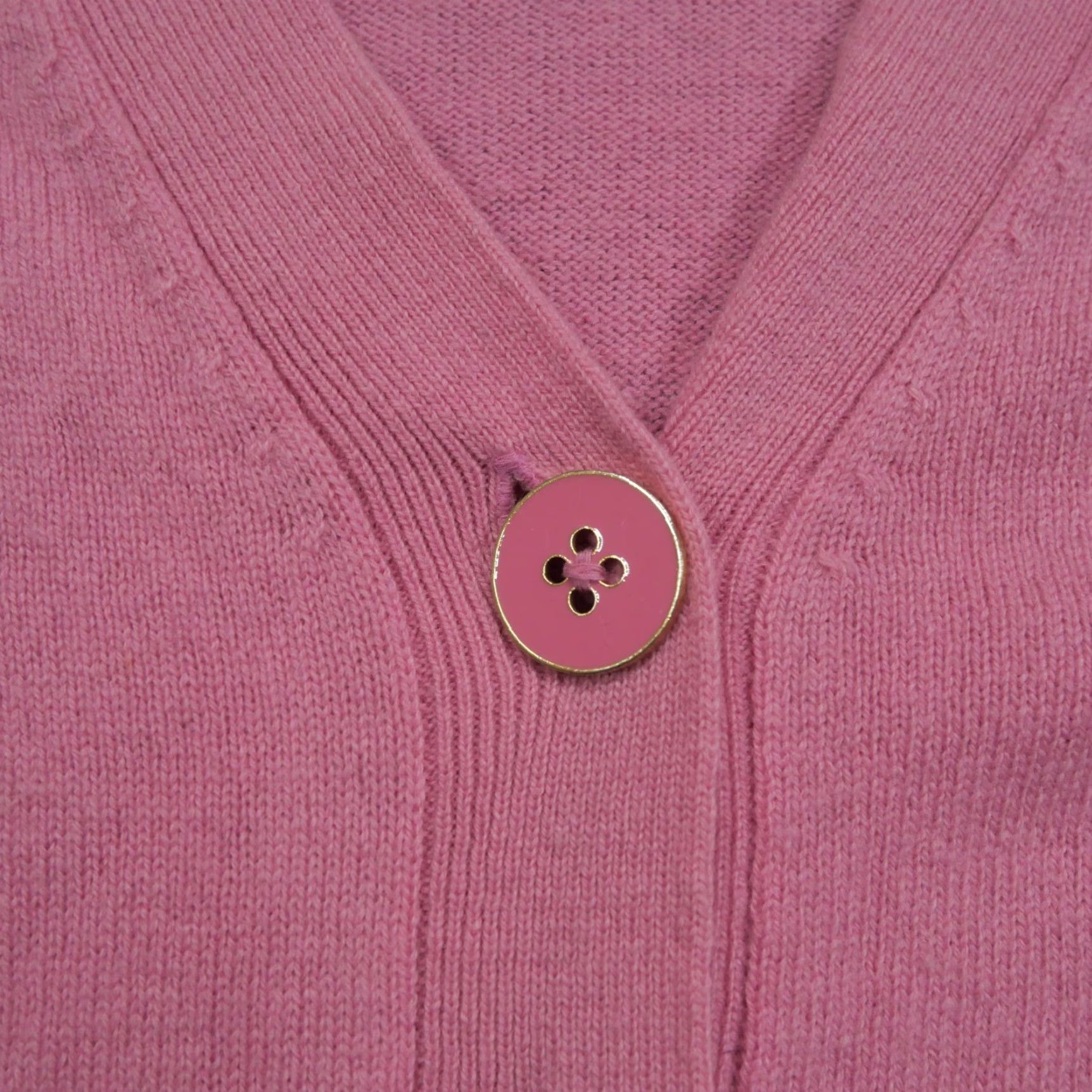 Lilly Pulitzer VINTAGE Lilly Pulitzer Sweater Womens Small Pink Cardigan Cashmere Size S / US 4 / IT 40 - 3 Thumbnail