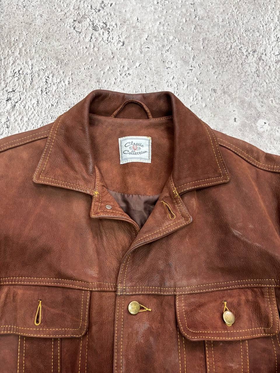 Genuine Leather × Vintage Vintage leather jacket Marlboro style Racing 90’s Y2K Size US L / EU 52-54 / 3 - 9 Thumbnail
