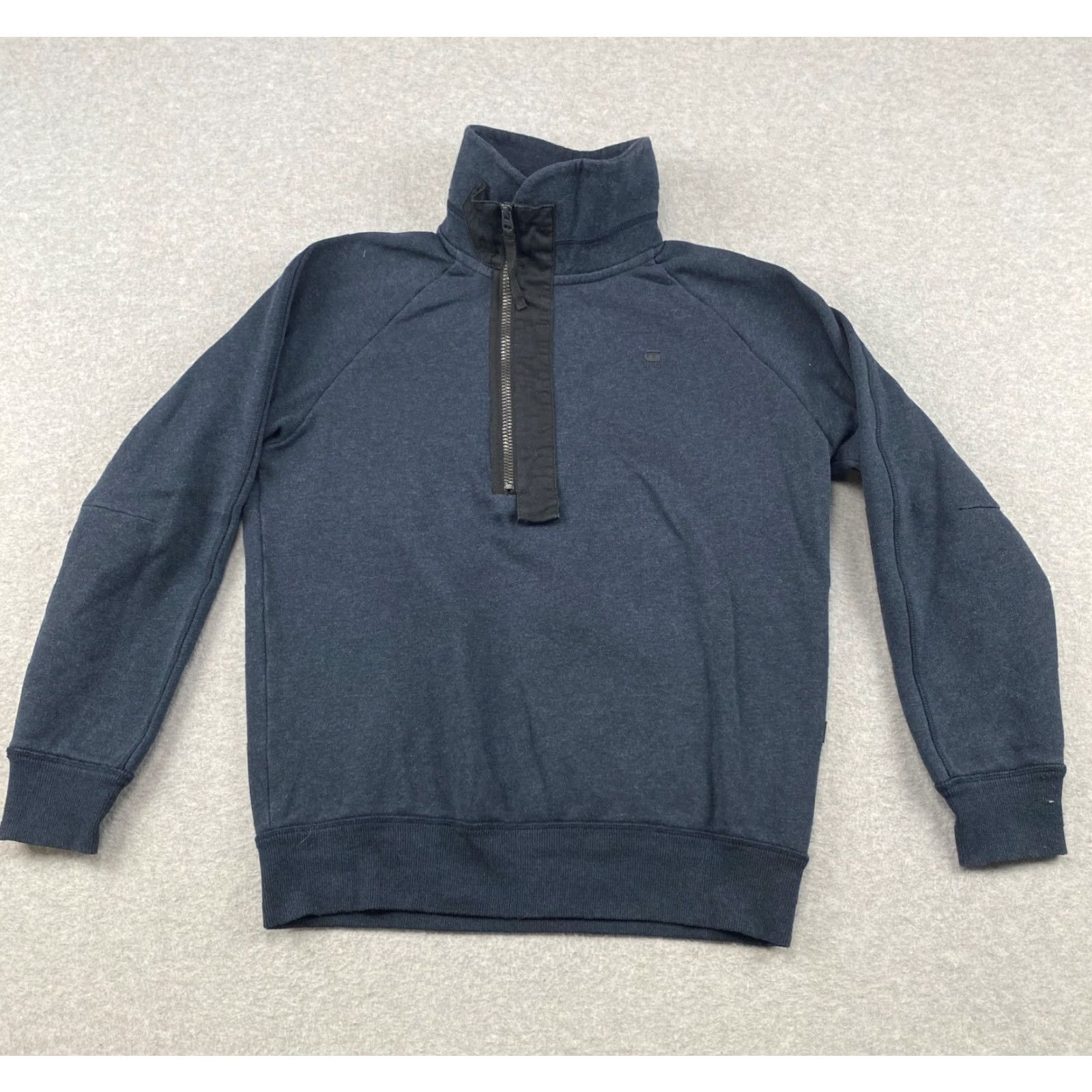Vintage G Star Raw Sweater Men M Blue 1/2 Zip Pullover Mock Neck Fleece Long Sleeve Pullover Casual Men Blue 1/2 Zip Zipper Logo 1990s? Size US M / EU 48-50 / 2 - 2 Thumbnail