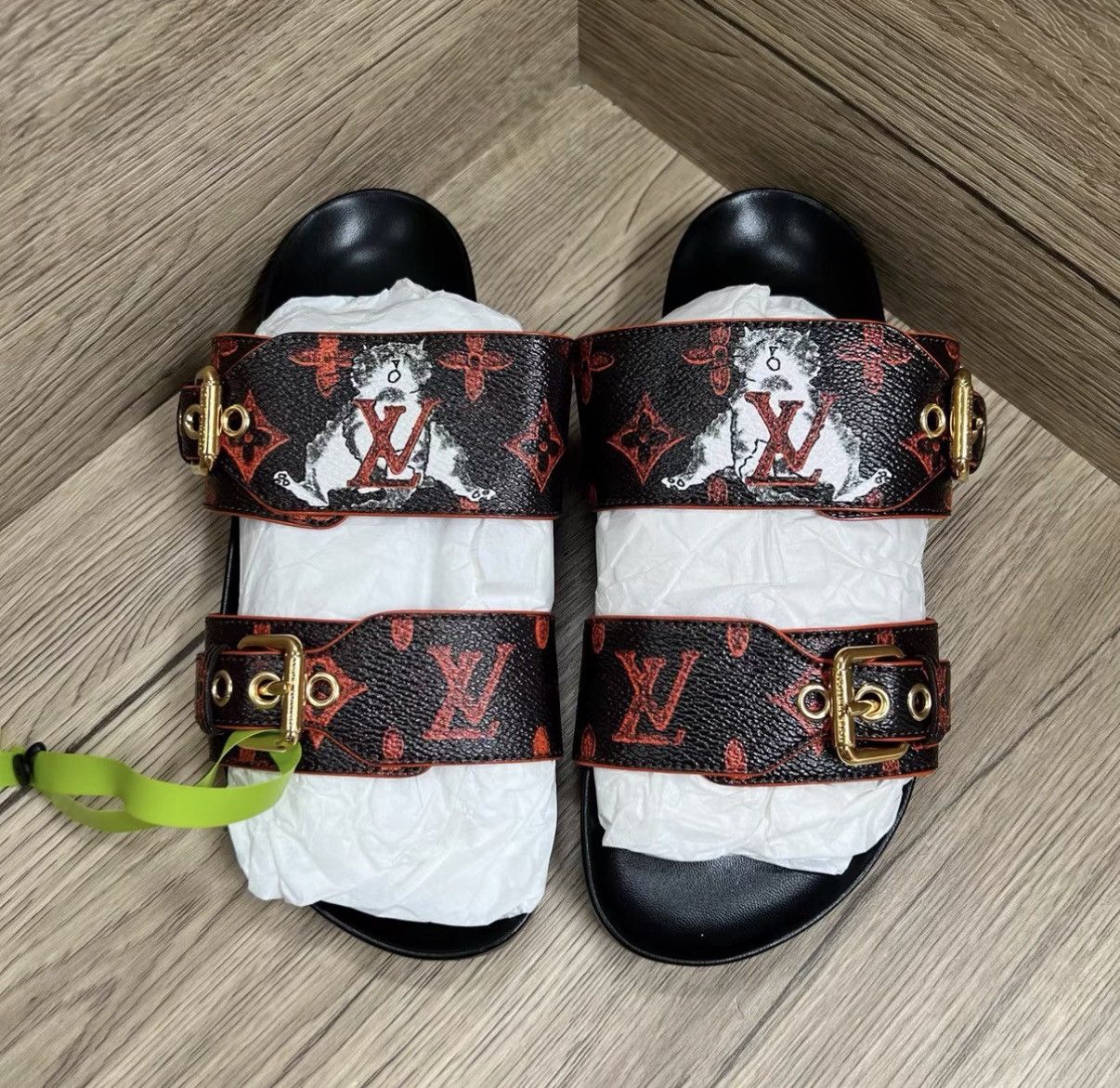 Louis Vuitton Louis Vuitton Bom Dia All-over Print Slippers J41 Size US 5 / IT 35 - 2 Thumbnail