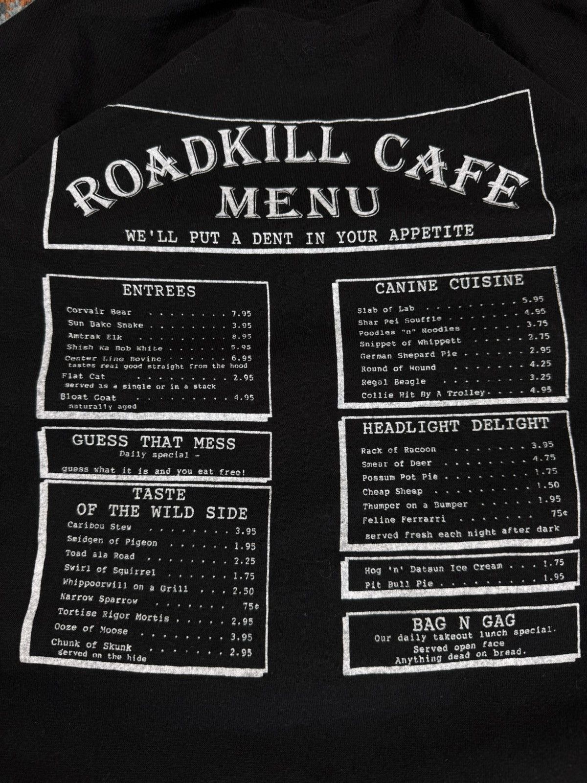 Vintage Vintage 90s Roadkill Cafe tee made in usa single stitch Size US M / EU 48-50 / 2 - 6 Thumbnail