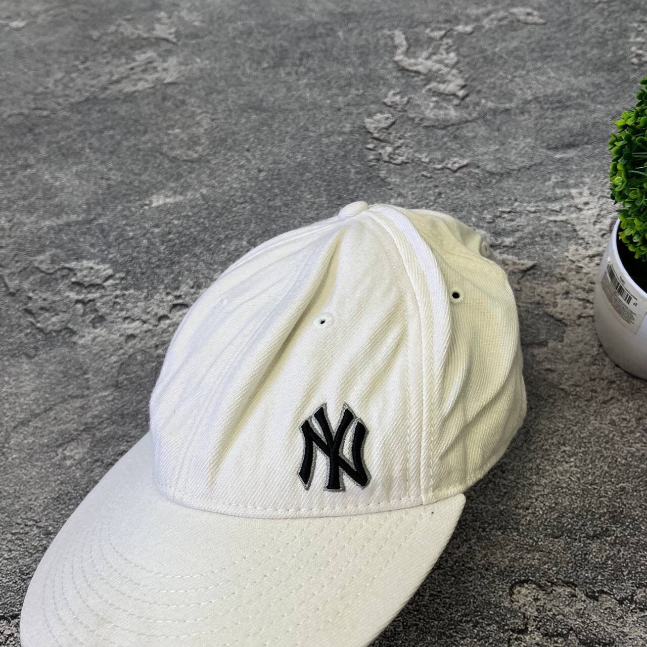 New Era Vintage 90s White New York Yankess Y2K Rare Cap Hat Spell Size ONE SIZE - 4 Thumbnail