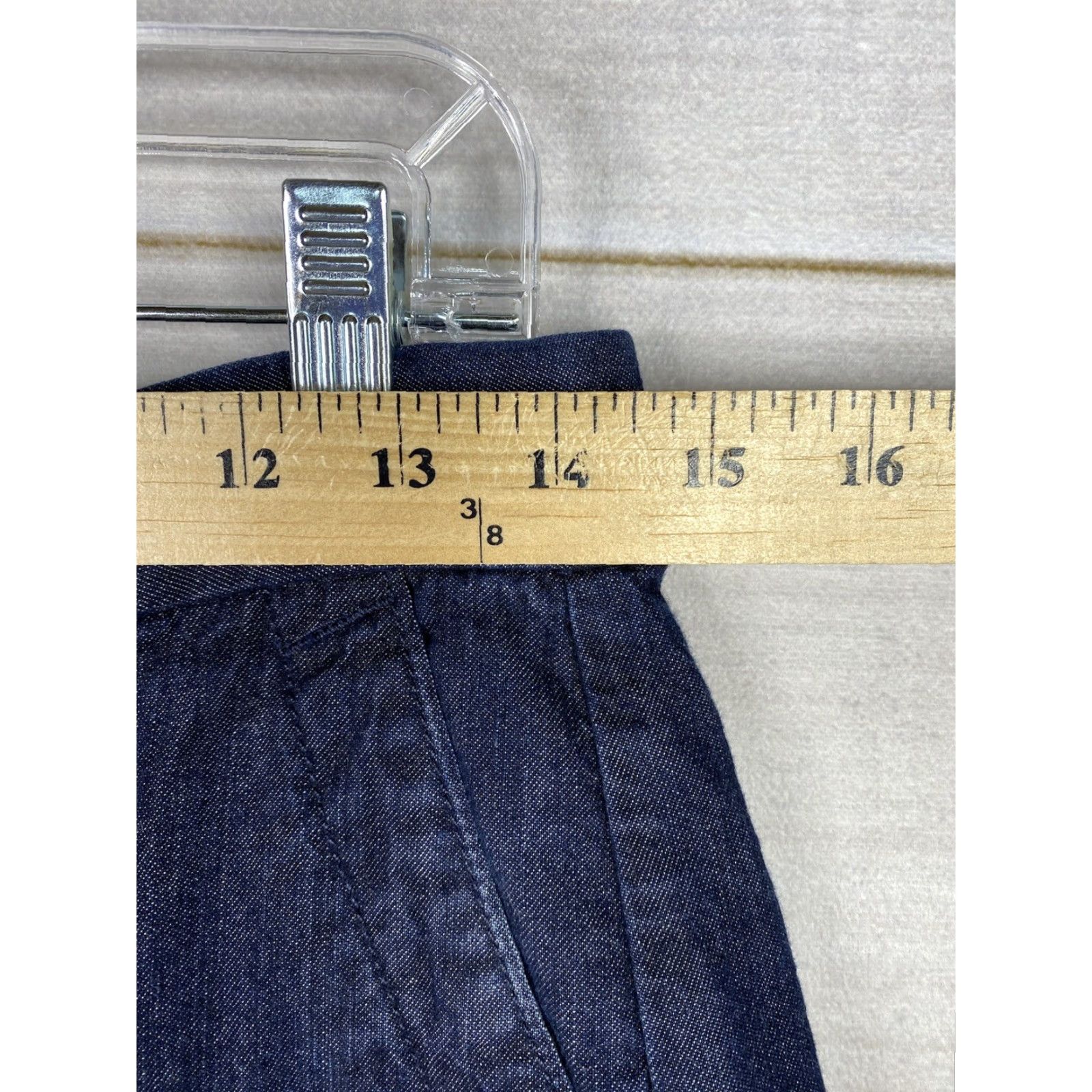 Loft VINTAGE LOFT Shorts Womens 0 Dark Wash Denim City Walking Size 25" / US 0 / IT 36 - 3 Thumbnail