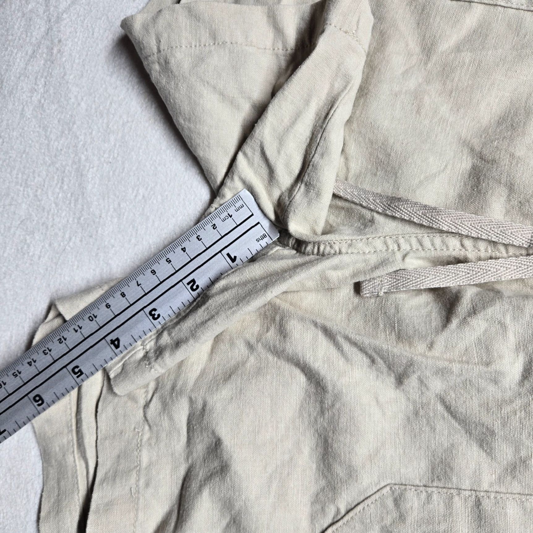 Vintage EST 1946 Shorts Tan Beige Linen Blend Seaside Pockets Adult Women's M Medium Beige Est 1946 Linen Blend Pockets Shorts Women M Size 32" / US 10 / IT 46 - 6 Thumbnail