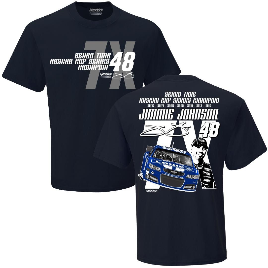 Chevrolet × NASCAR Jimmie Johnson #48 Chevy -7 Times Champion XL Tee Size US XL / EU 56 / 4 - 1 Preview