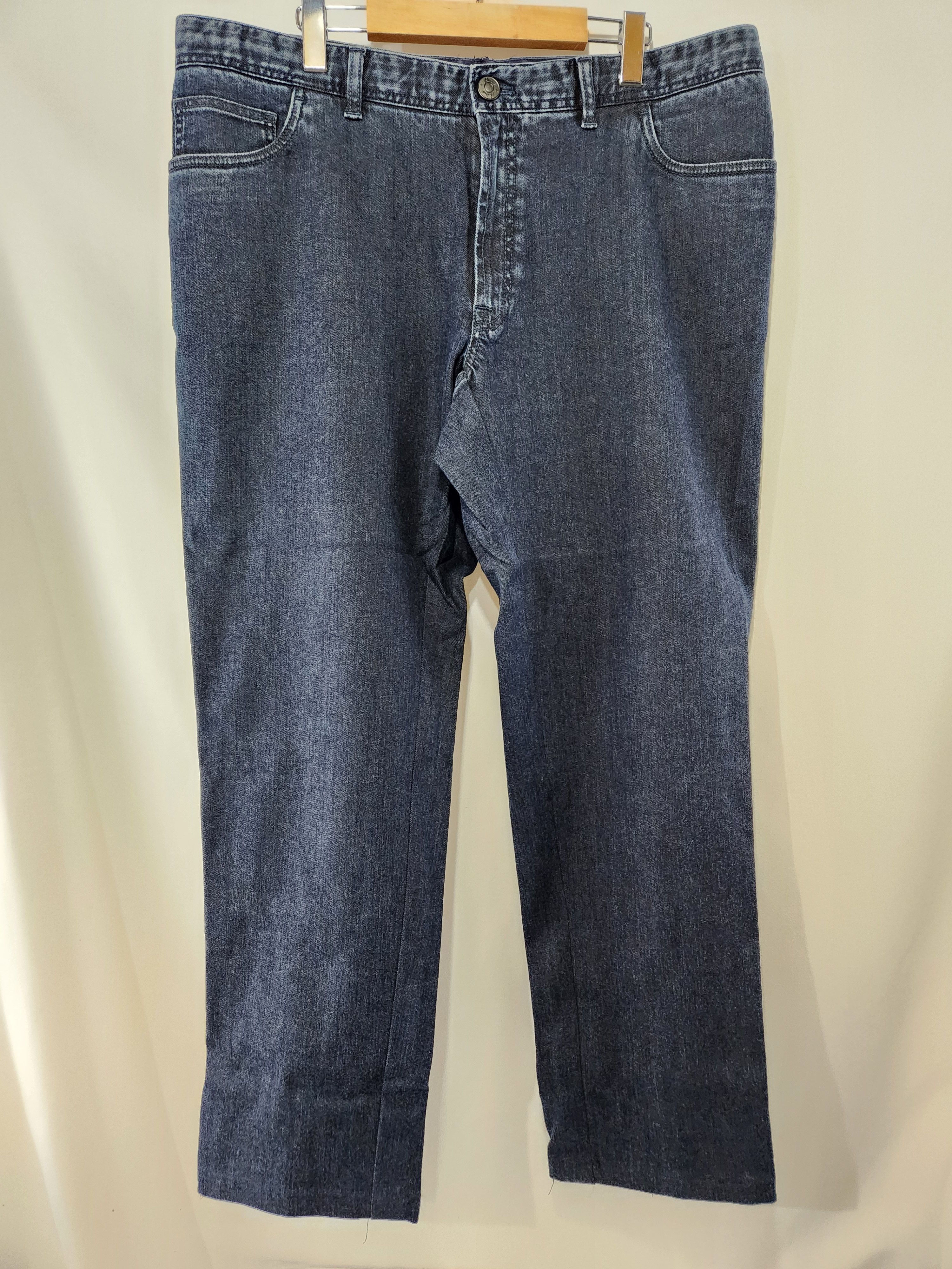Brioni Stelvio Dark Blue Indigo Cotton Stretch Jeans Size US 44 / EU 60 - 1 Thumbnail