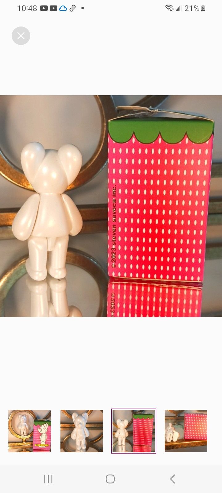 Father Steve FATHER STEVE Village Mice MATTE WHITE MOUSE with a Box. Size ONE SIZE - 3 Thumbnail