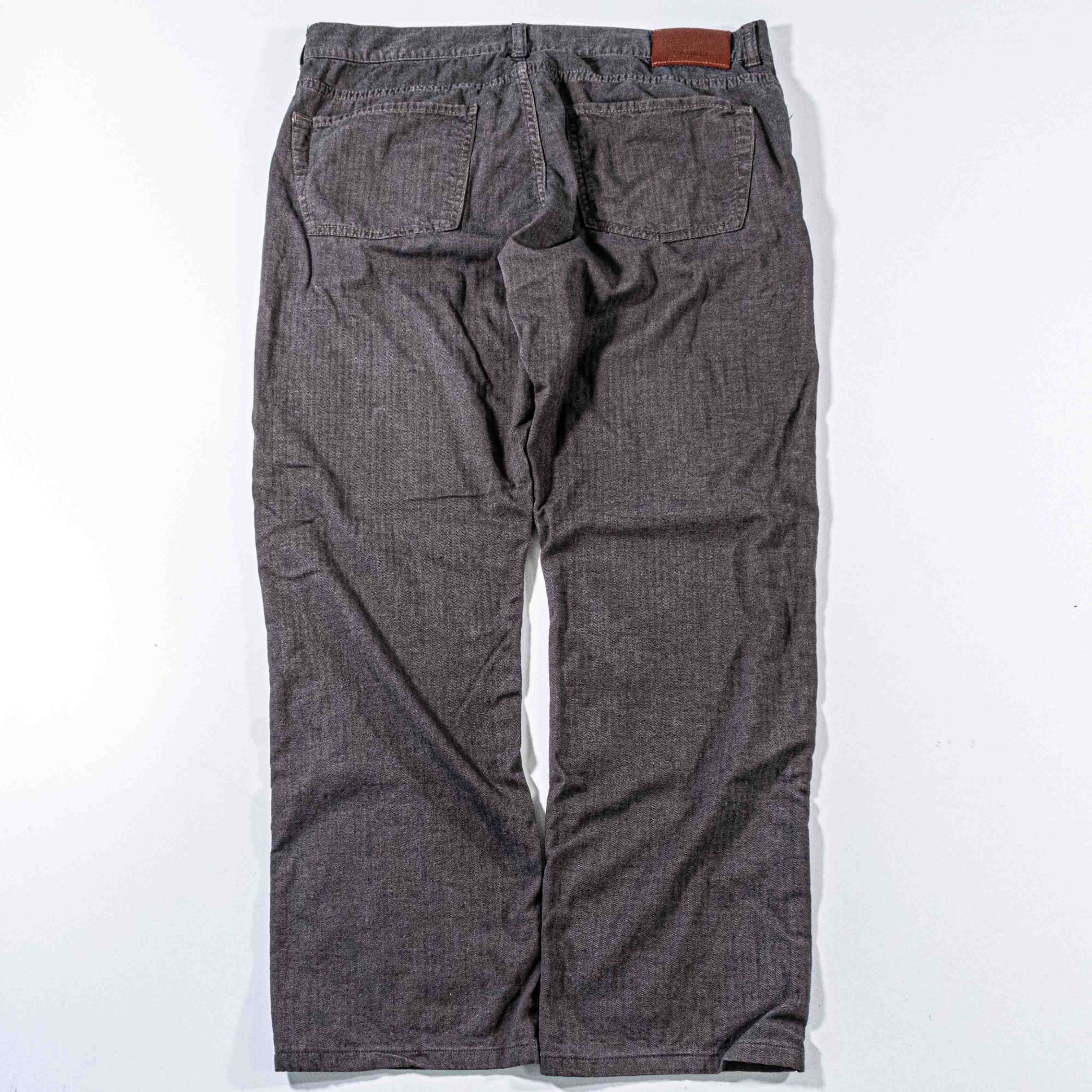 Canali Canali Herringbone 5 Pocket Pants Made in Italy 54 38x28 Size US 38 / EU 54 - 2 Thumbnail