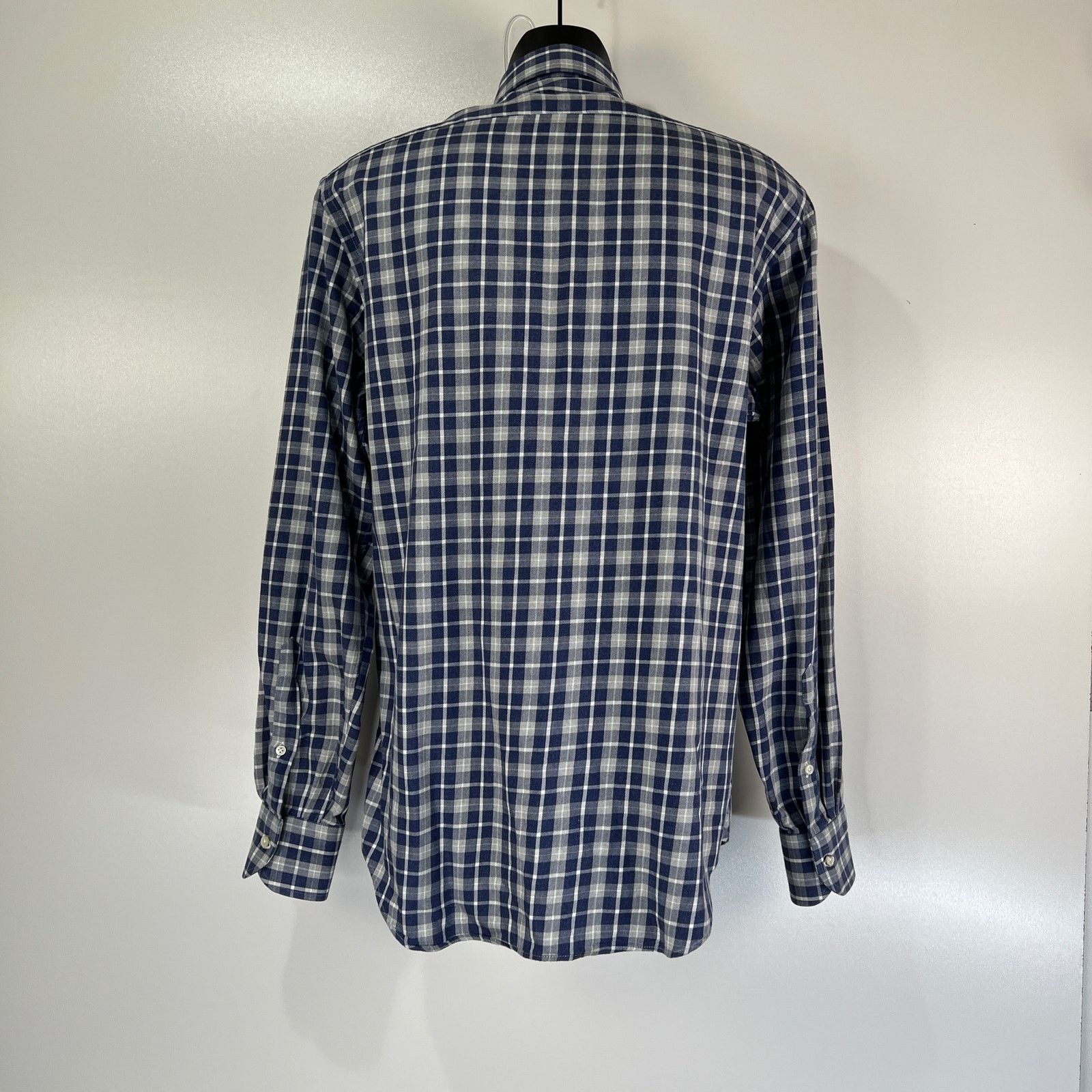 Other Marc Allen Clothiers Plaid Button Up Shirt Blue Size US M / EU 48-50 / 2 - 8 Thumbnail