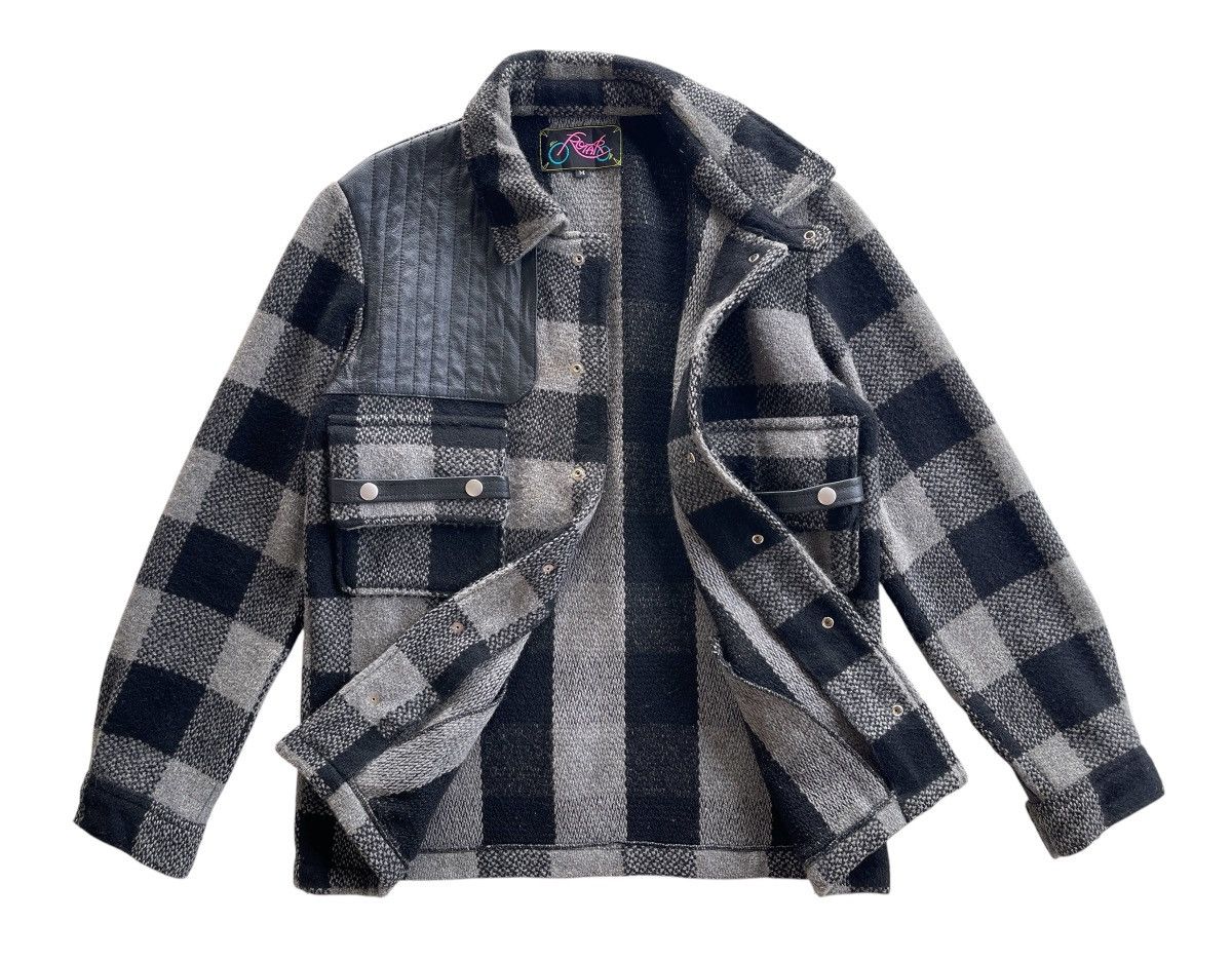 Japanese Brand Rotar Wool Blend Buffalo Plaid Jacket Size US M / EU 48-50 / 2 - 4 Thumbnail