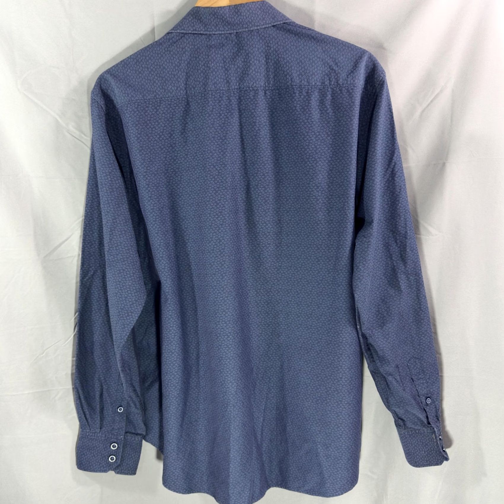 Robert Graham Robert Graham Shirt Mens XL Blue Classic Fit Long Sleeve Button Up Geometric Pattern Size US XL / EU 56 / 4 - 2 Thumbnail