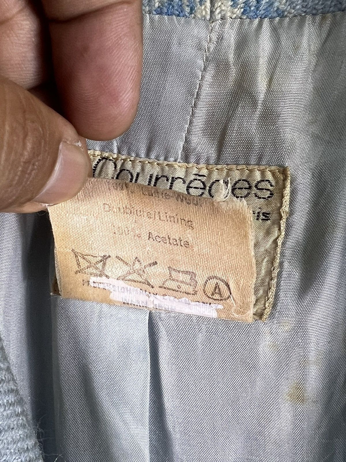 Andre Courreges 🔥 VINTAGE COURREGES MADE IN FRANCE WOOL DOUBLE BREASTED Size S / US 4 / IT 40 - 7 Thumbnail
