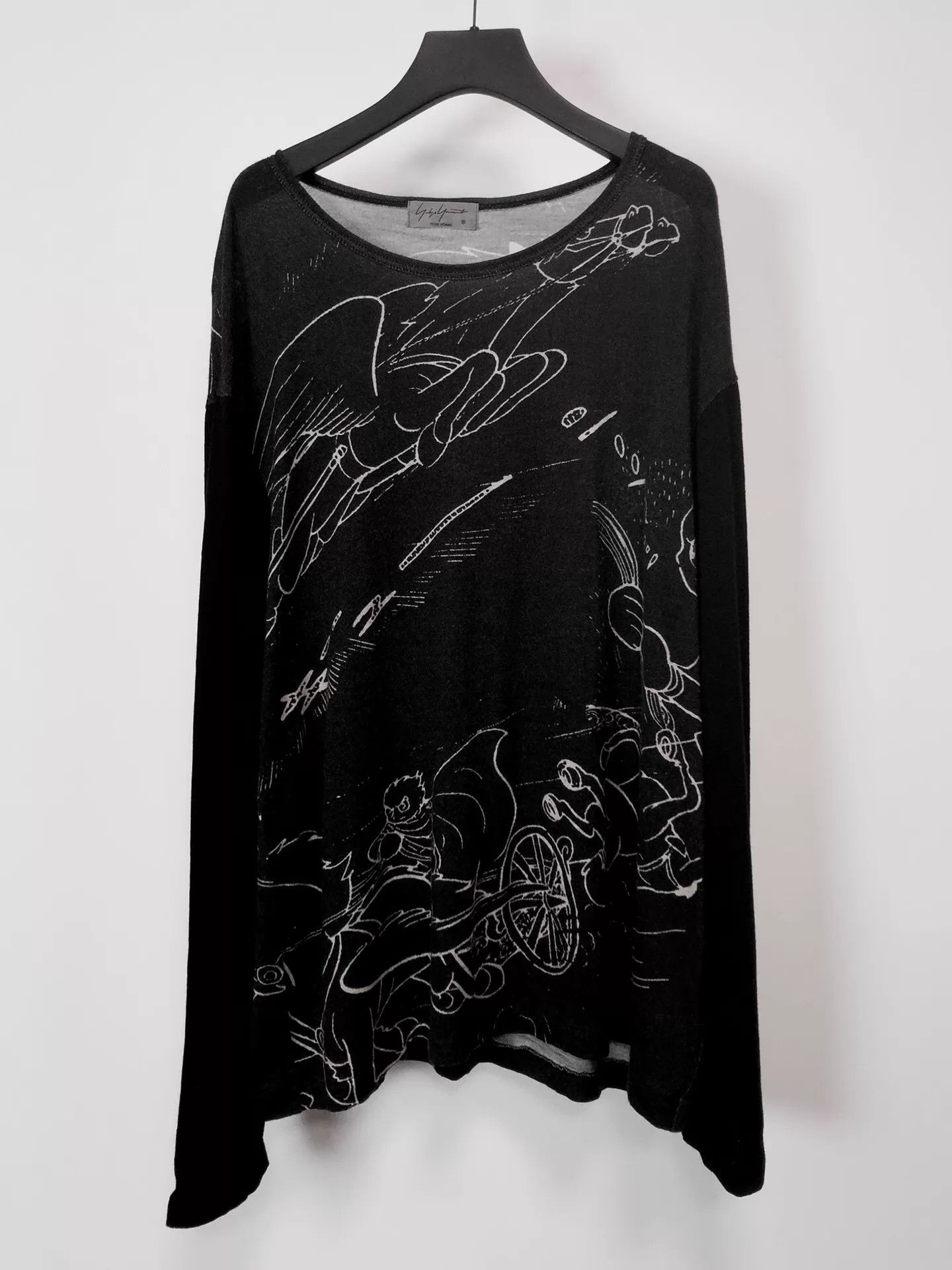 Yohji Yamamoto Cyborg 009 Color Block Wool Sweater