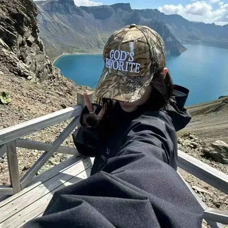 Japanese Brand × Vintage Vintage Camouflage God's Favorite Trucker Hat Cap Size ONE SIZE - 2 Thumbnail
