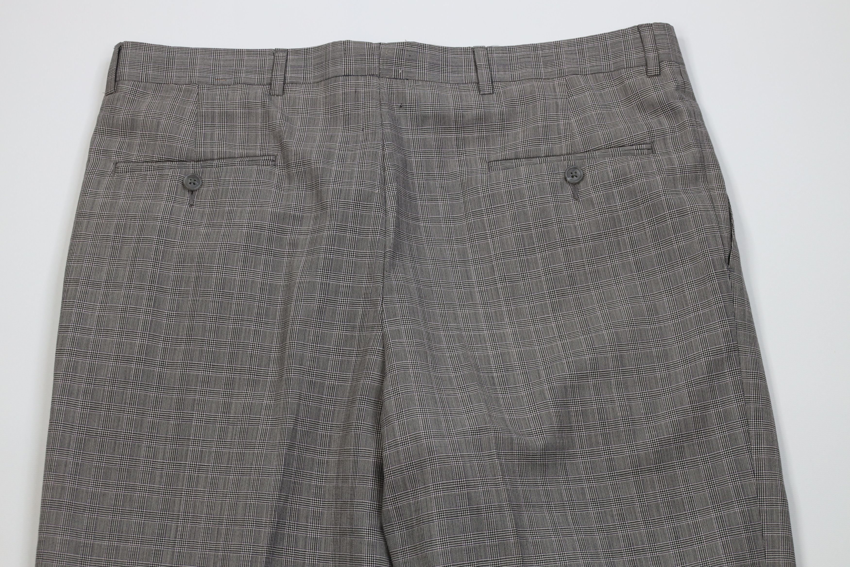 Vintage Vintage 90s Streetwear Wide Leg Chino Pants Houndstooth Size US 36 / EU 52 - 11 Thumbnail