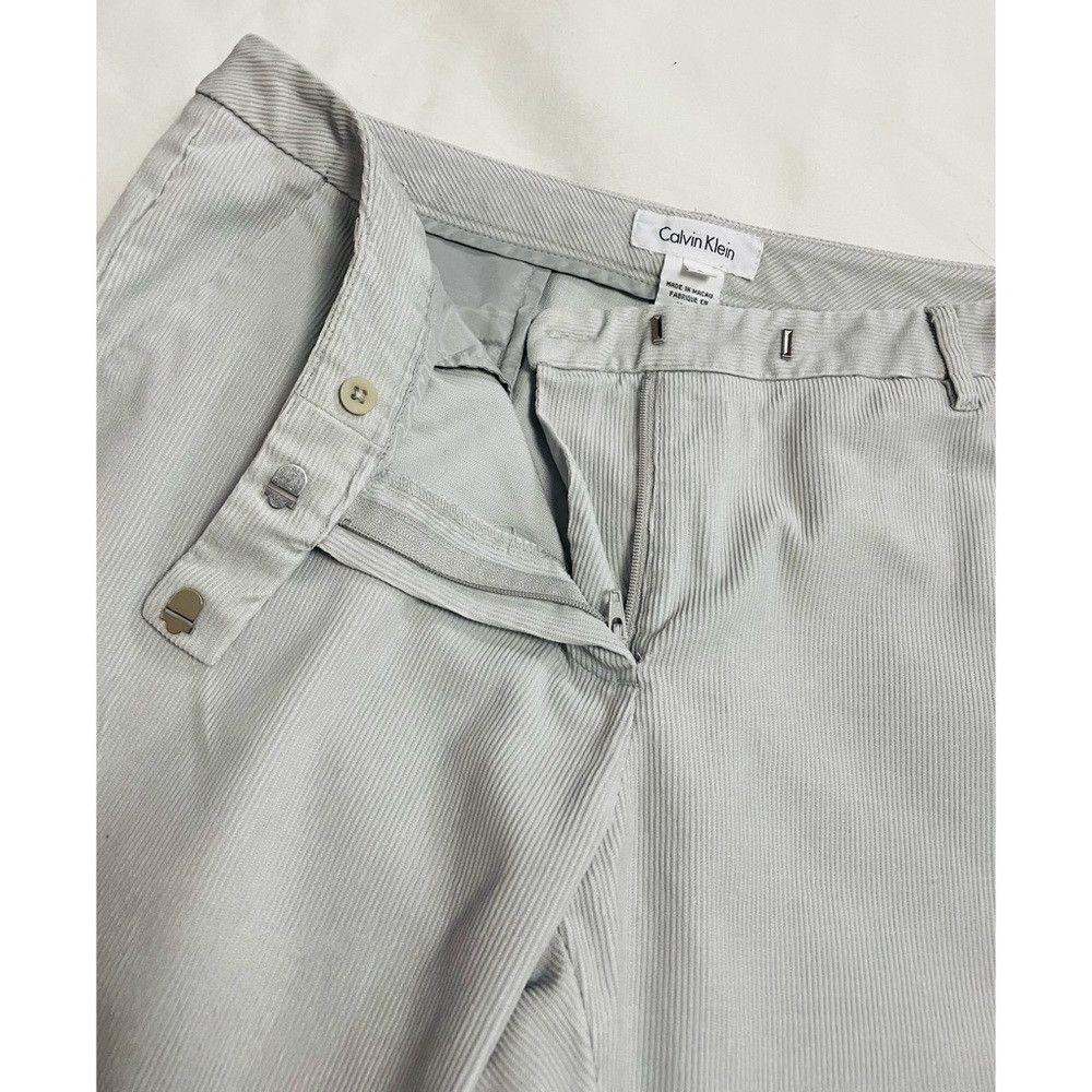Calvin Klein Calvin Klein Straight Leg Light Grey Corduroy Pants Size 8 Size 30" / US 8 / IT 44 - 8 Thumbnail