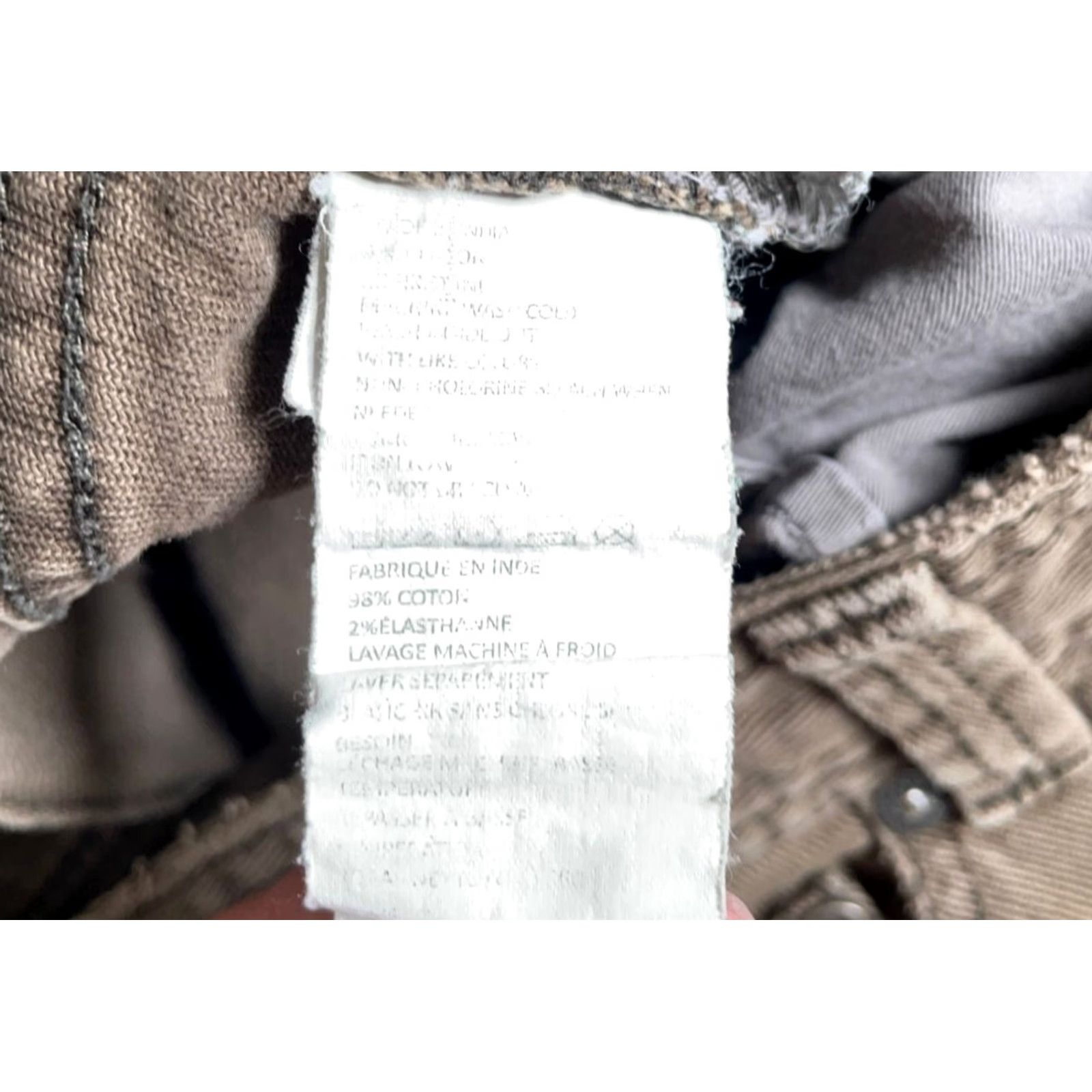 Edwin prAna Jeans Men's 34 x 28 Brown Slim Fit Cotton Stretch Denim 5-Pocket Design Straight Hipster Retro Jeans Mens Size US 34 / EU 50 - 4 Thumbnail